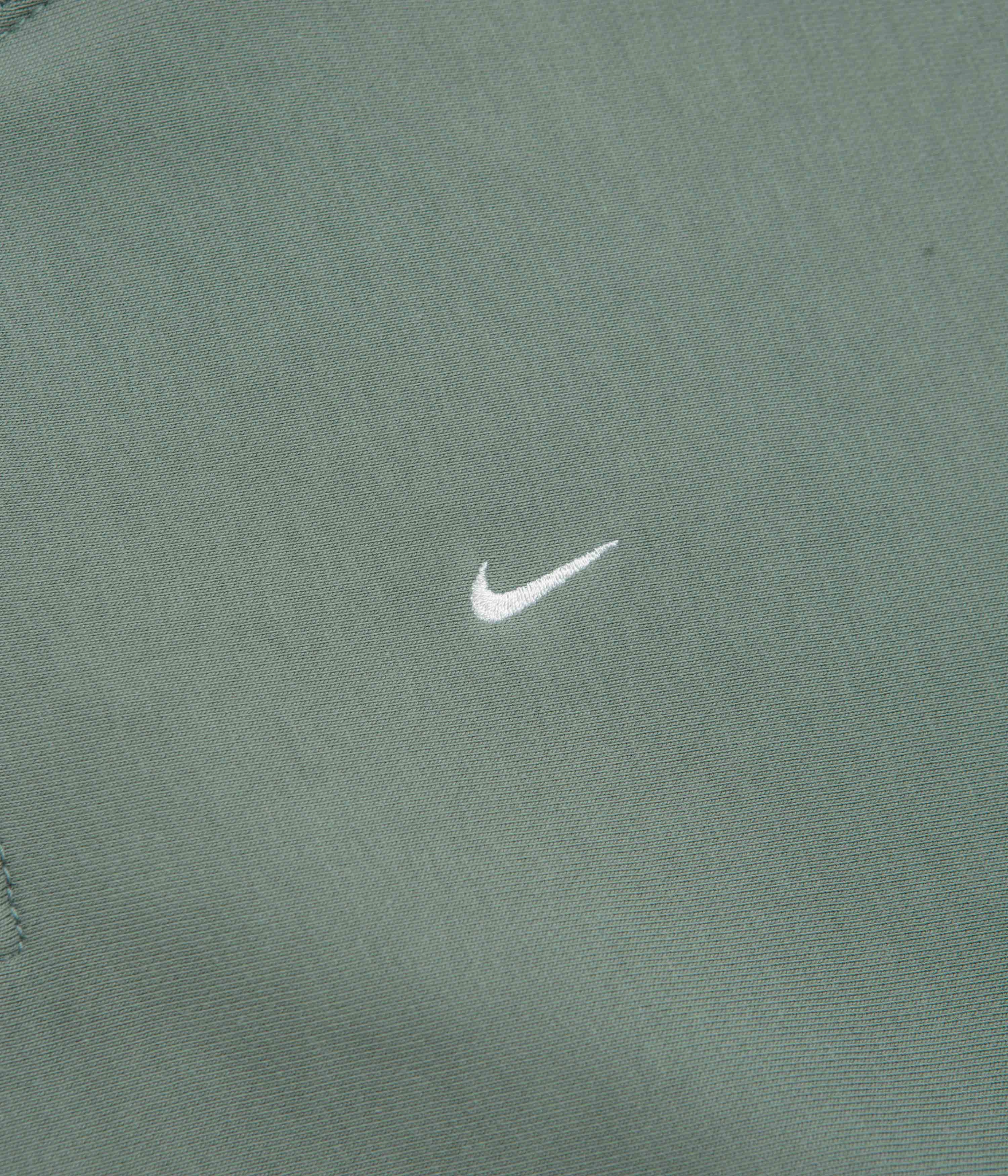 Nike Solo Swoosh Quarter Zip Sweatshirt - Clay Green / White appropriate for parties Street-Ready Wear