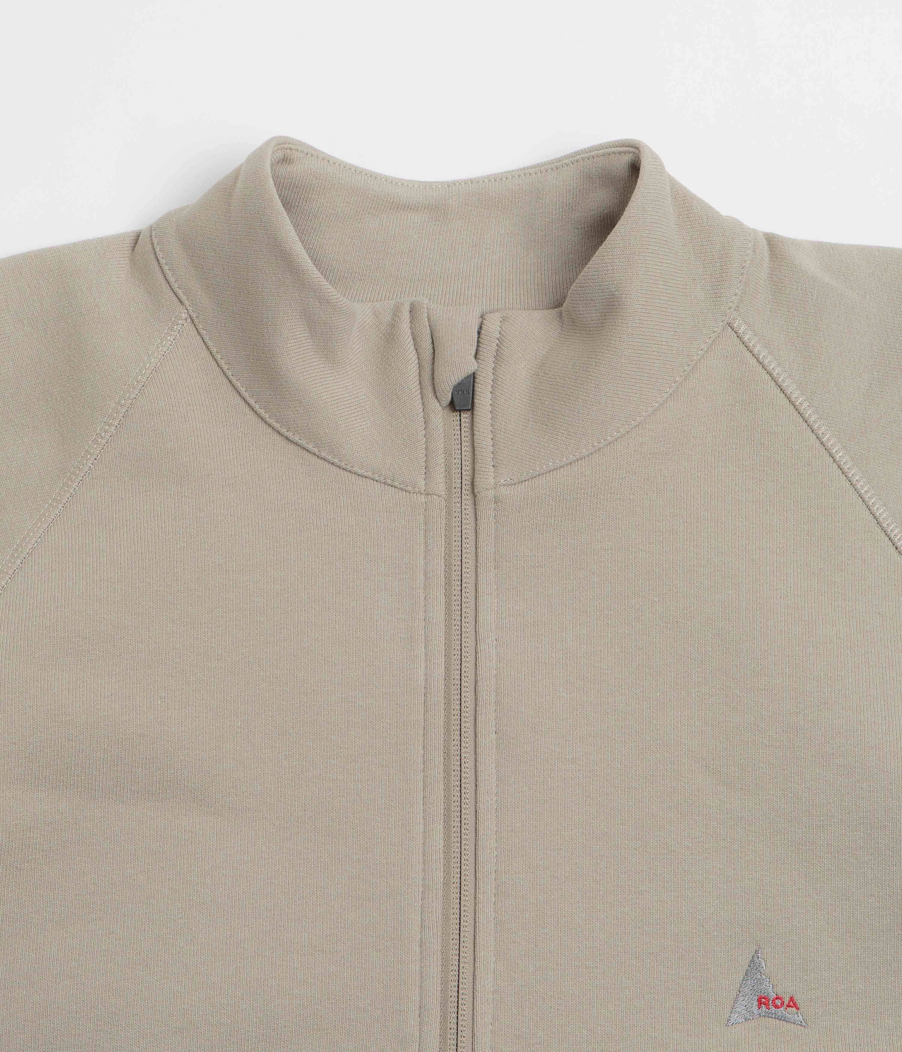 ROA Heavy Half Zip Sweatshirt - Taupe Light Jacket