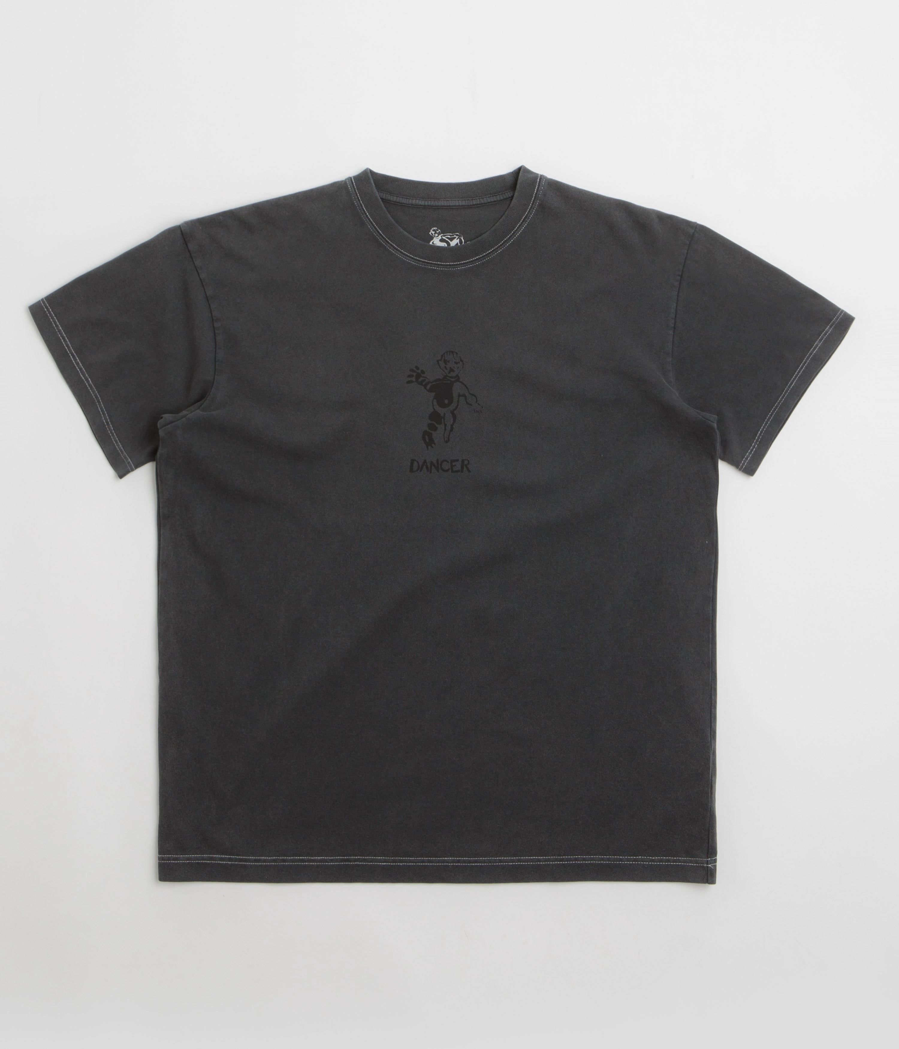 Dancer OG Logo T-Shirt - Black Pigment Printed motif floral