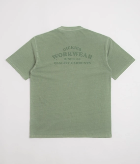 ruching Long sleeve option Dickies Christiana T-Shirt - Sea Spray