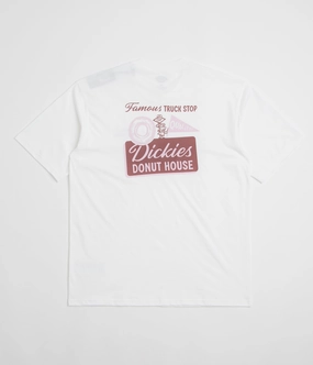 Lay flat to dry Dickies Donut House T-Shirt - White