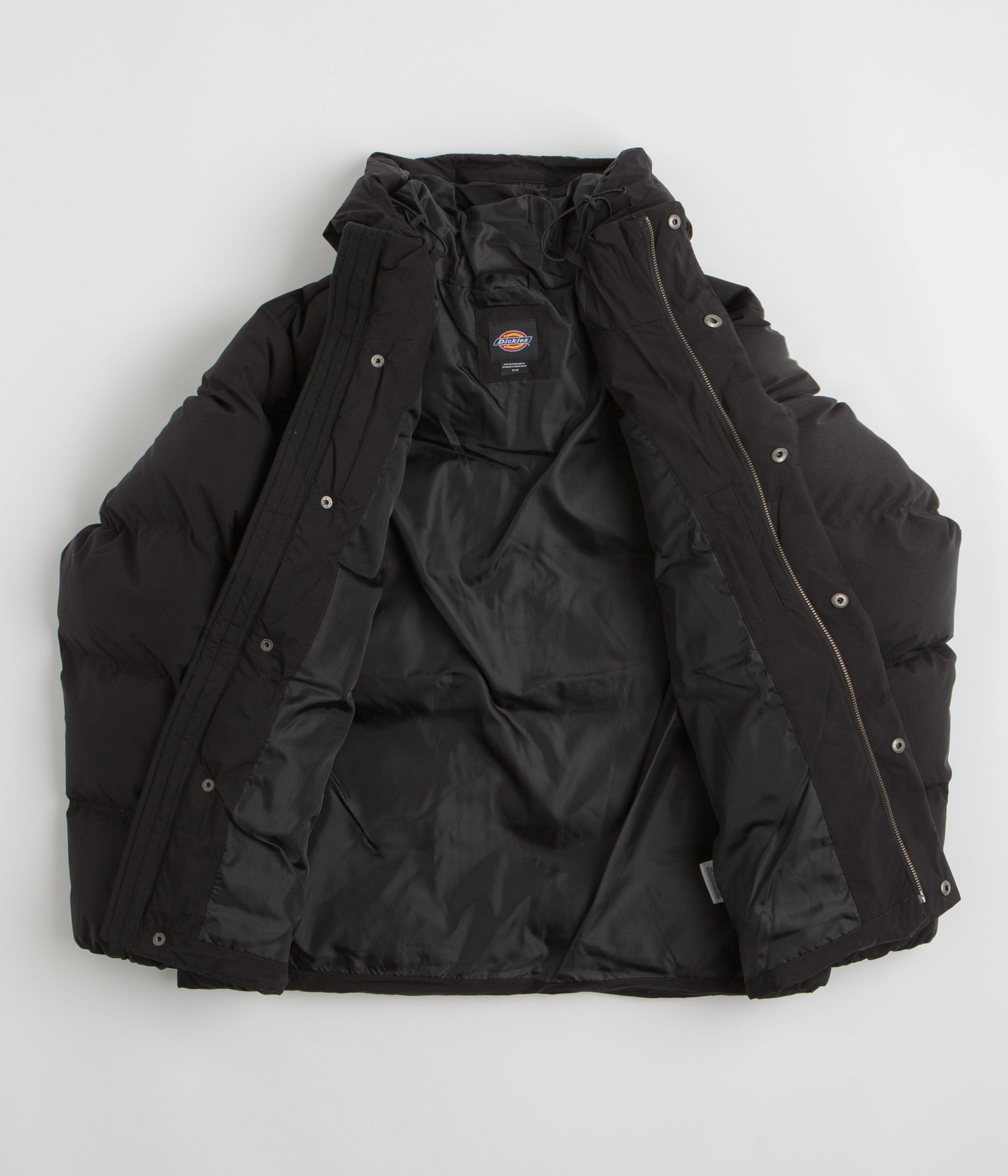 Dickies Eagleville Hooded Puffer Jacket - Black suitable for corporate events