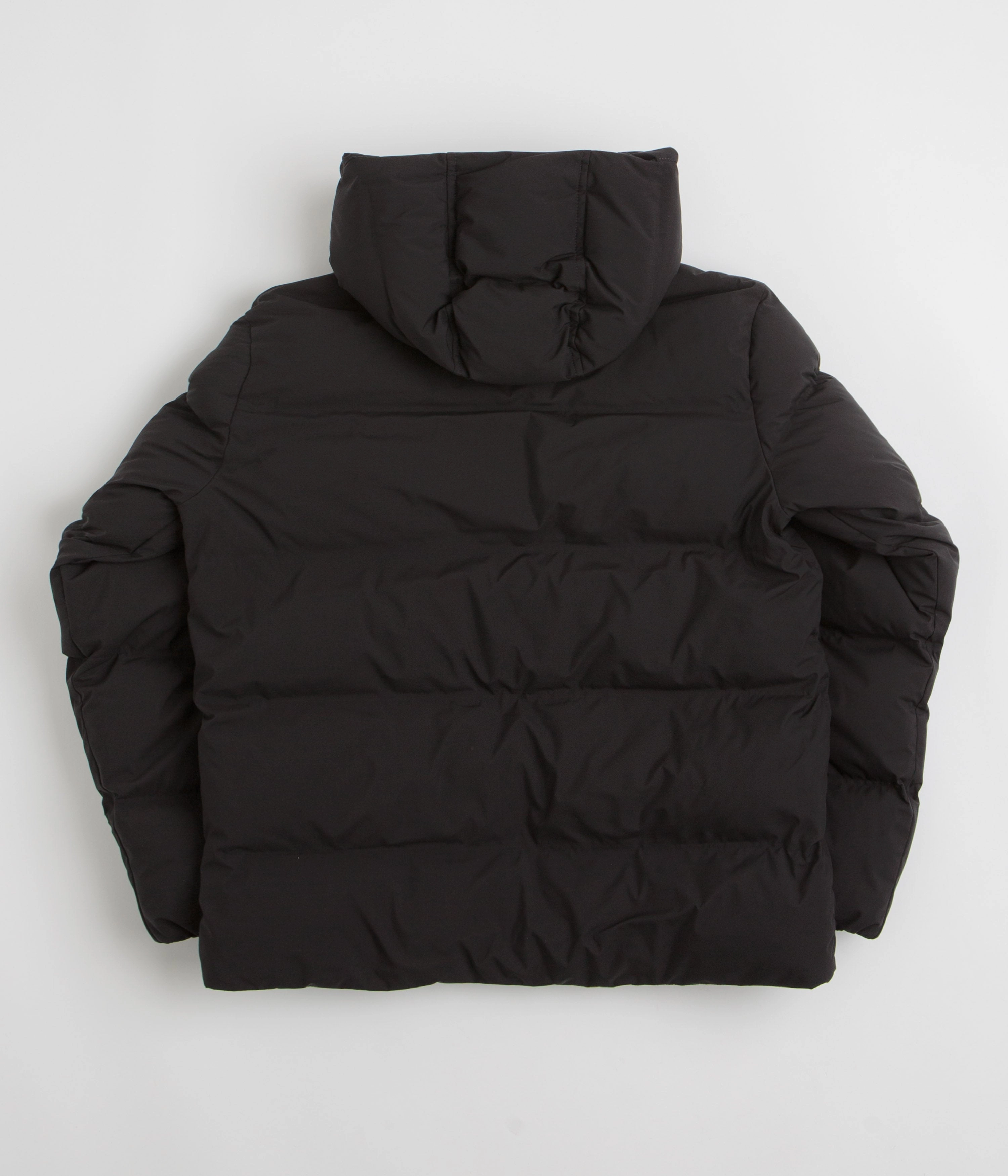 Dickies Eagleville Hooded Puffer Jacket - Black Polyfill Layer Integration Hook and loop fasteners
