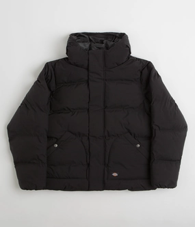Midweight Option Resilience Dickies Eagleville Hooded Puffer Jacket - Black
