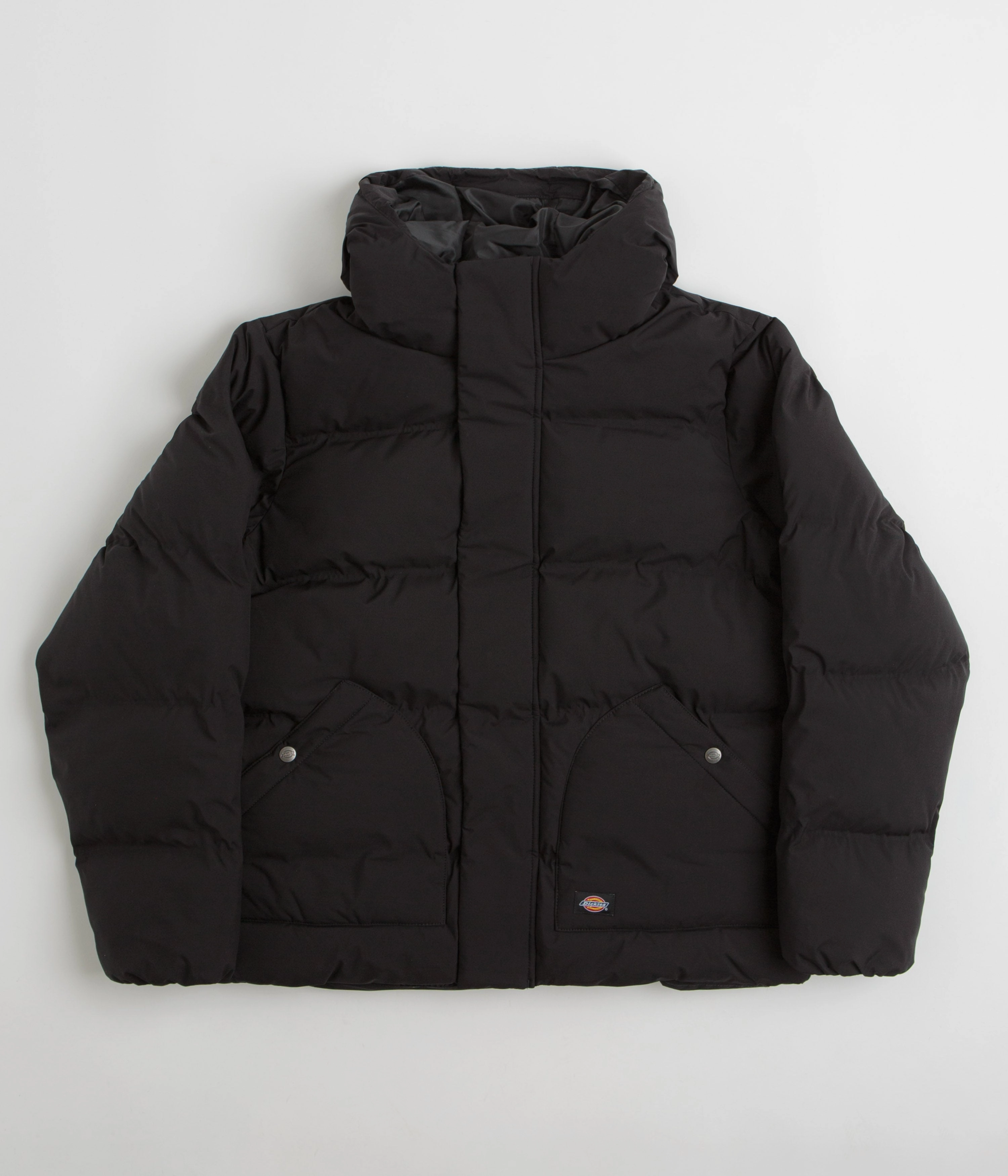 Midweight Option Resilience Dickies Eagleville Hooded Puffer Jacket - Black
