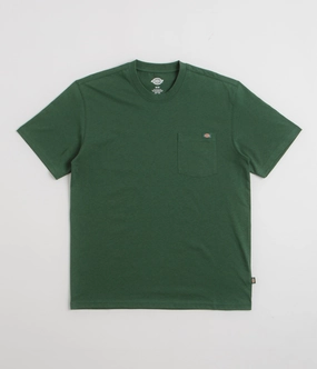Male Dickies Luray Pocket T-Shirt - Pine Needle Green
