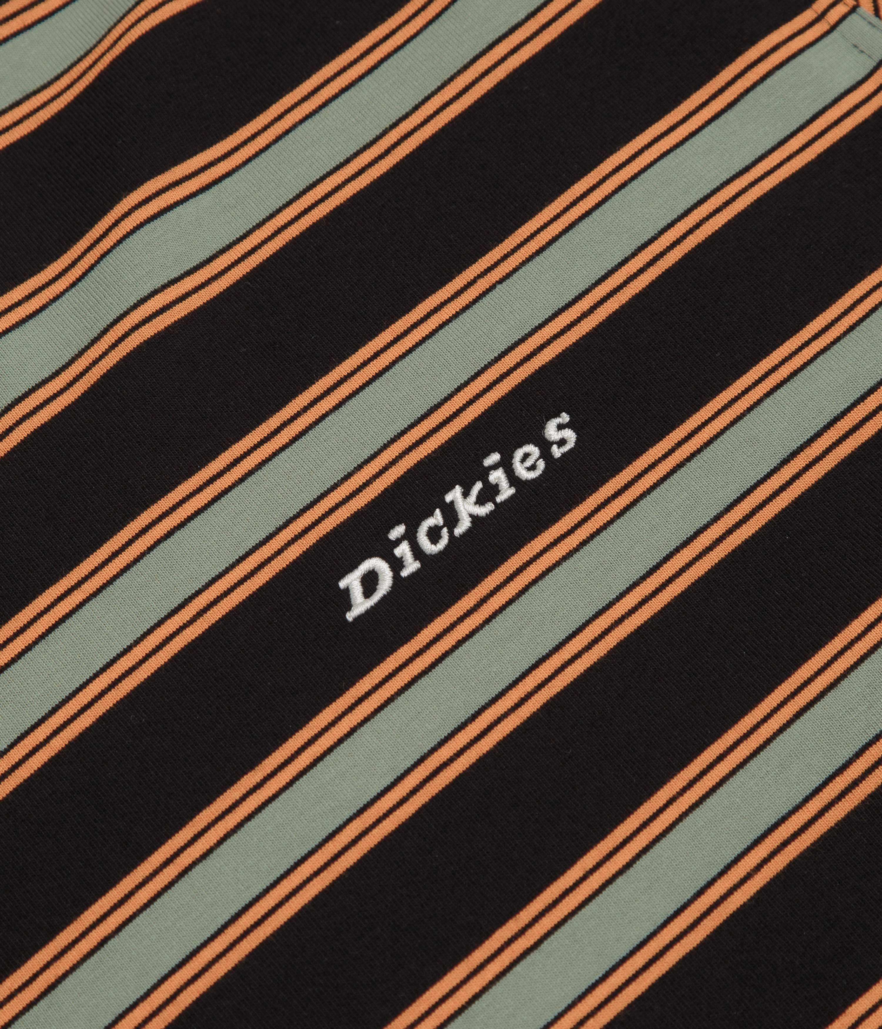 Dickies York Stripe T-Shirt - Black Regular Fit