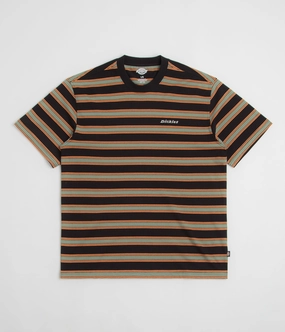 Dickies York Stripe T-Shirt - Black Size extra large swimming venue