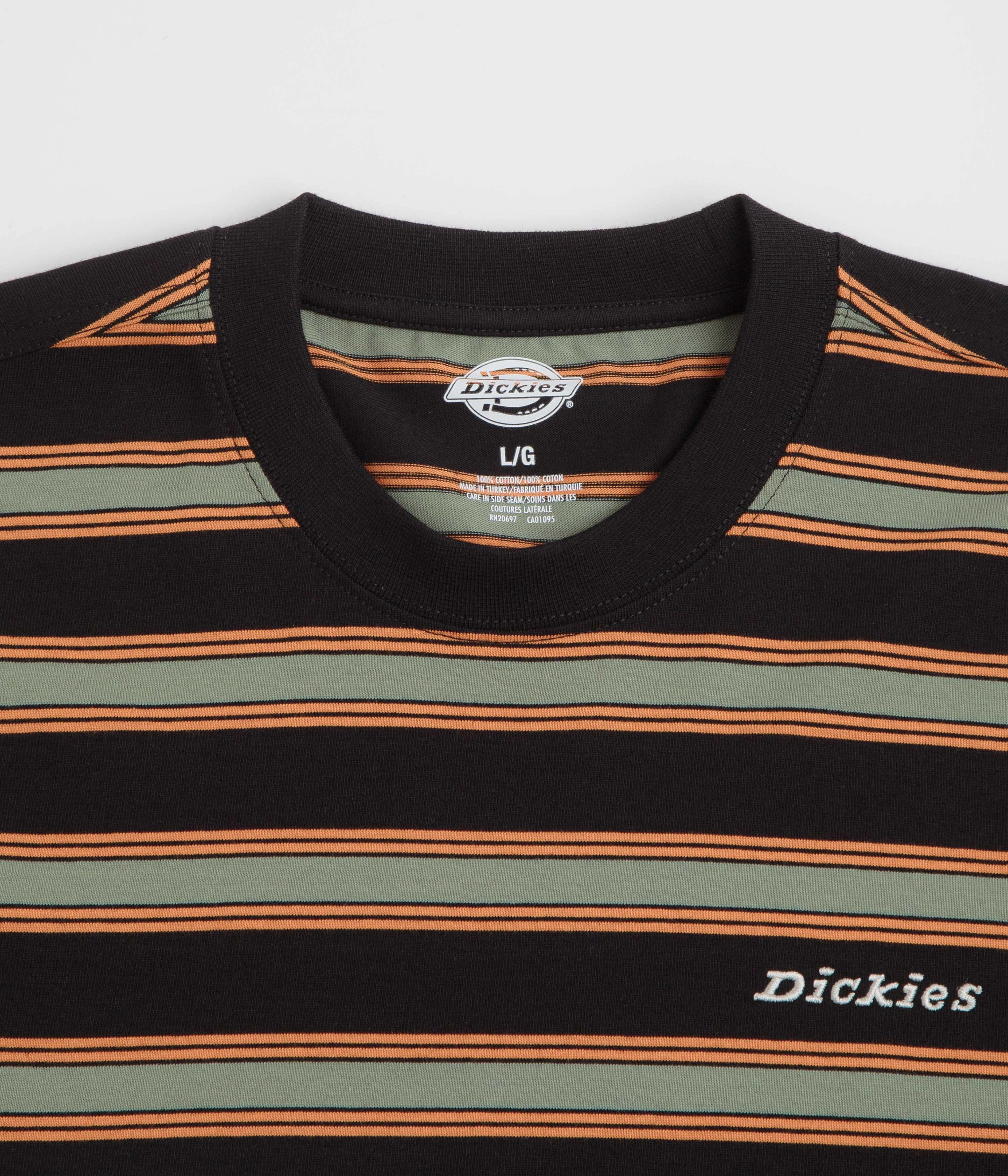 Belt loops romper silhouette Dickies York Stripe T-Shirt - Black