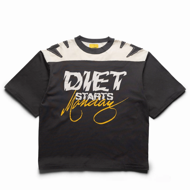 Coastal aesthetic flared silhouette Diet Starts Monday DSM Yoke Tee - Vintage Black