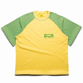 Minimalist Design Diet Starts Monday Family Business Tee - Green/Yellow