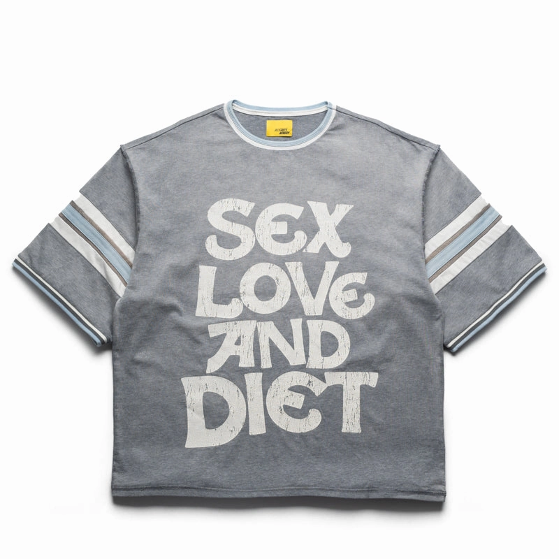 student Diet Starts Monday SL&D Athletic Tee - Heather Grey/Blue