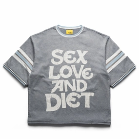 two-piece Diet Starts Monday SL&D Athletic Tee - Heather Grey/Blue