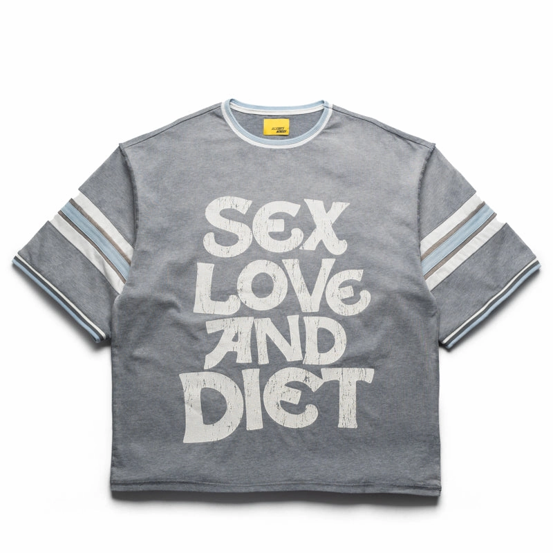 two-piece Diet Starts Monday SL&D Athletic Tee - Heather Grey/Blue