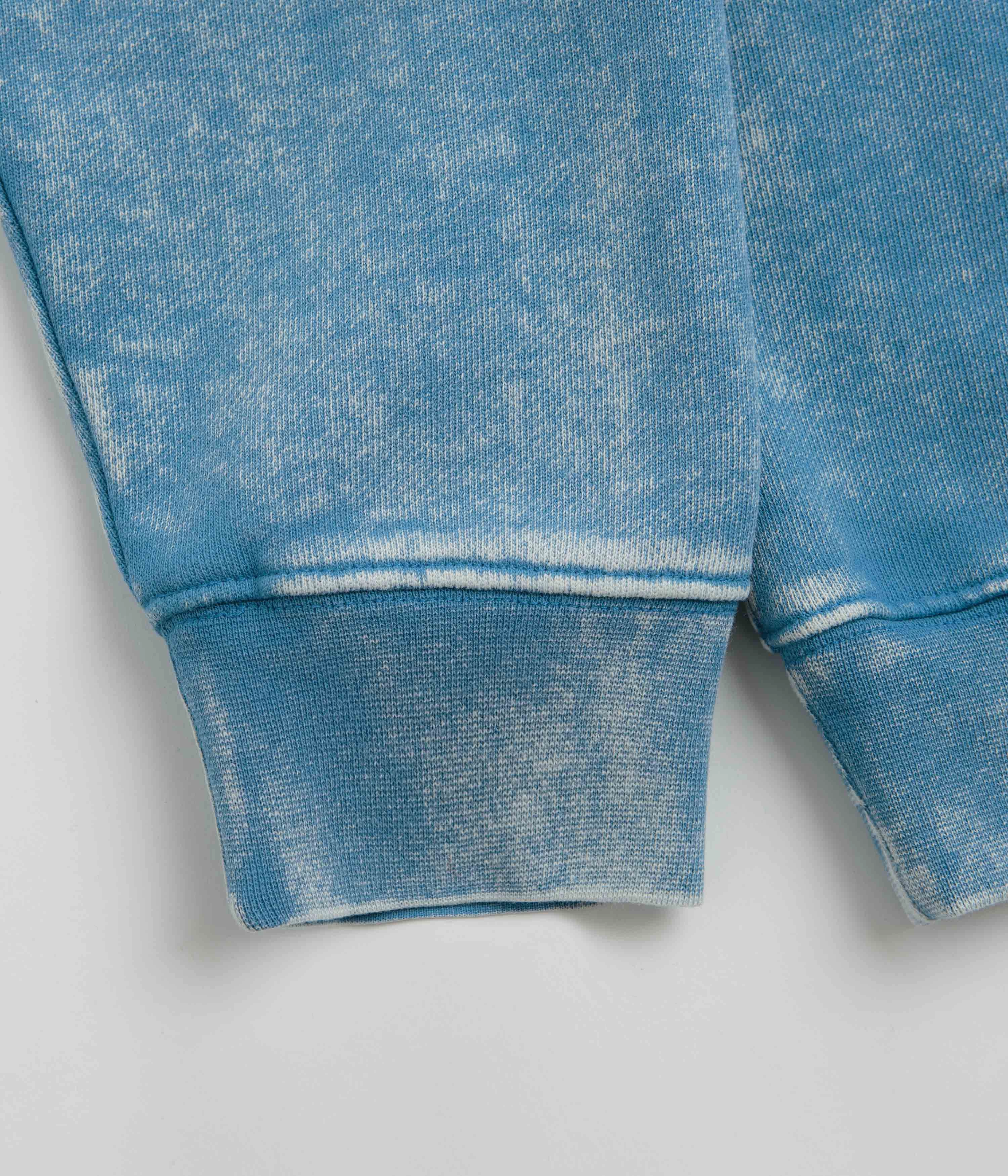 Comfort Hoodie Houndstooth Dime Classic French Terry Crewneck Sweatshirt - Faded Sky