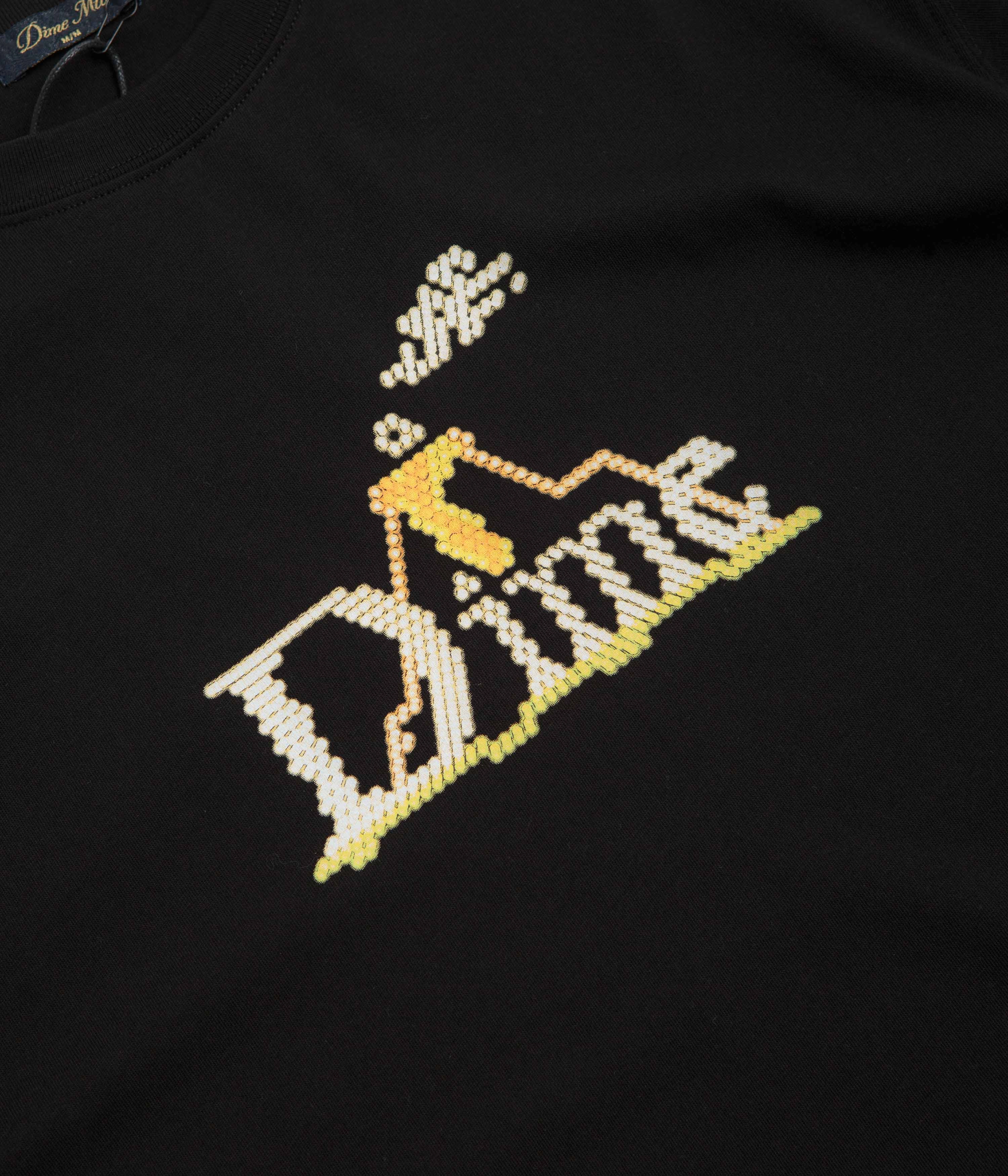 indoor venue Oeko Tex Certified Material Dime Classic Lightbright T-Shirt - Black
