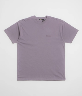 Straight fit Dime Classic Small Logo T-Shirt - Plum Grey