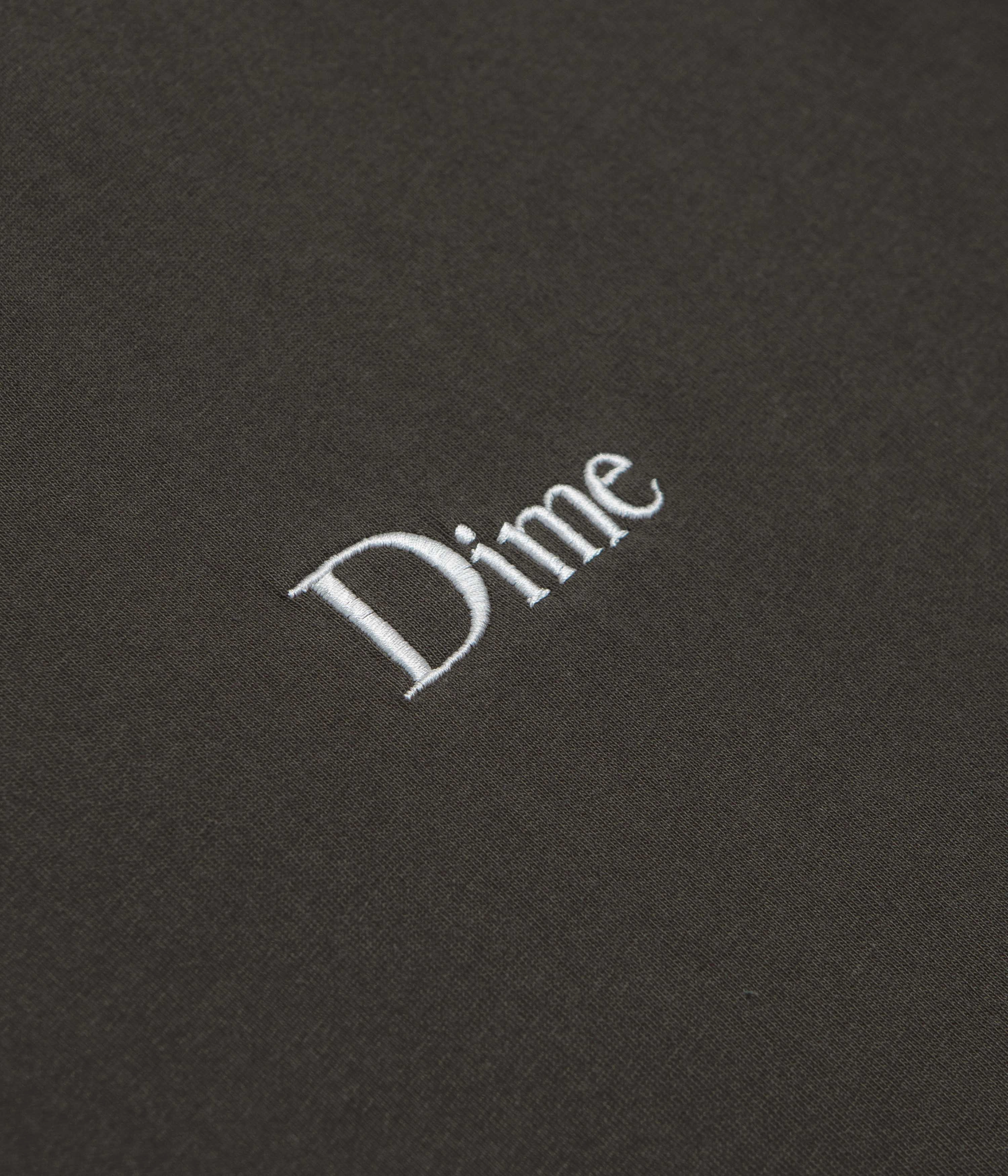 Dime Classic Small Logo T-Shirt - Vintage Black evening Lace trim