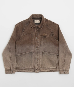 Dime Denim Jacket - Dipped Sandblasted Brown Sleepwear