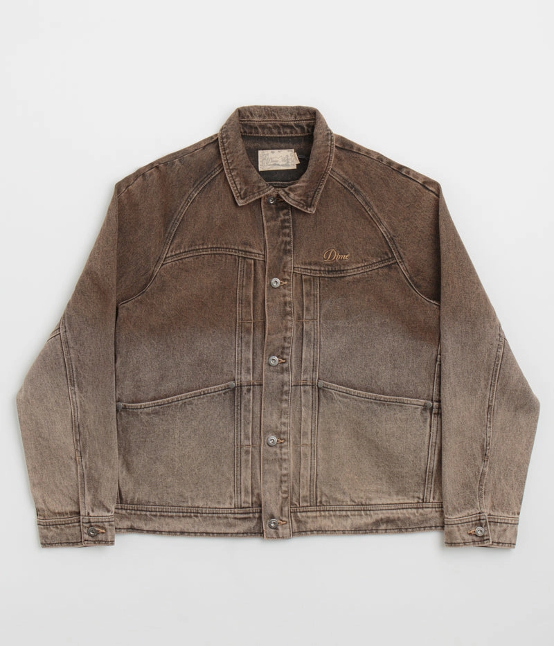 Dime Denim Jacket - Dipped Sandblasted Brown Sleepwear