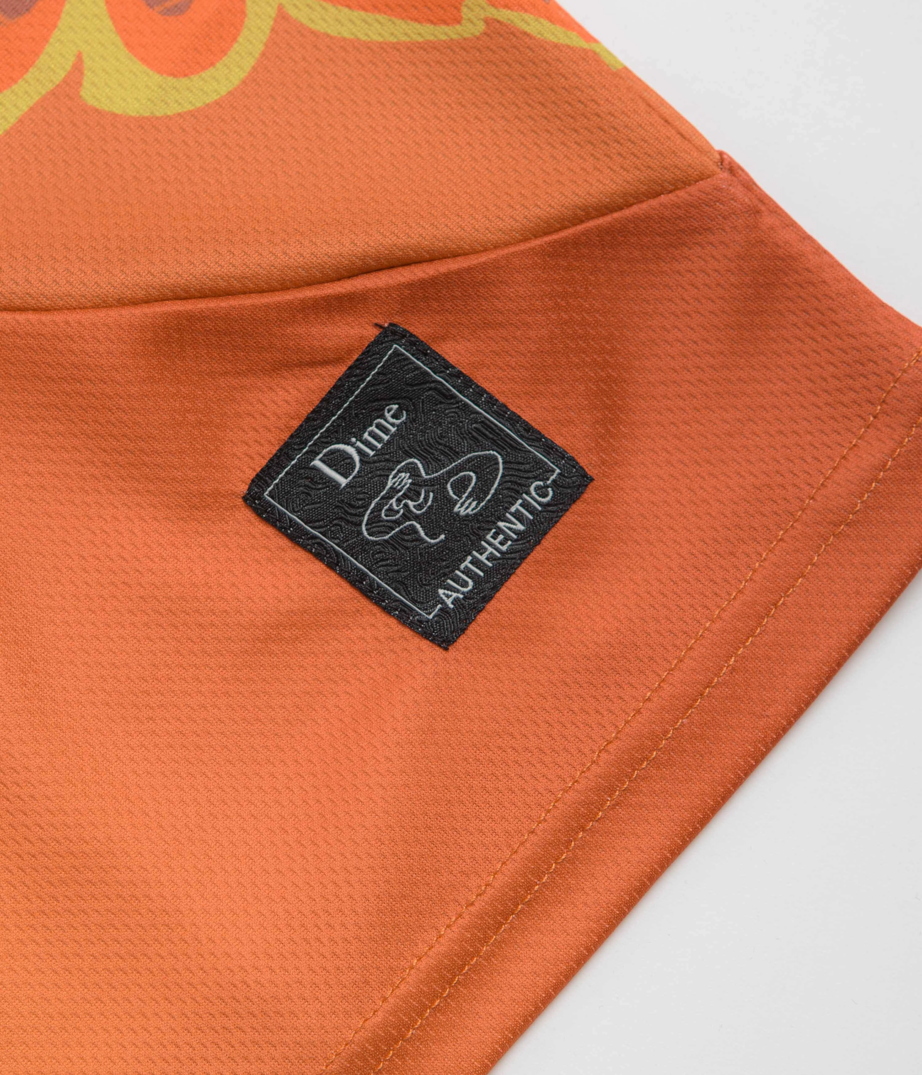 gathers shorts silhouette Dime Holy Flame Jersey - Hell Fire