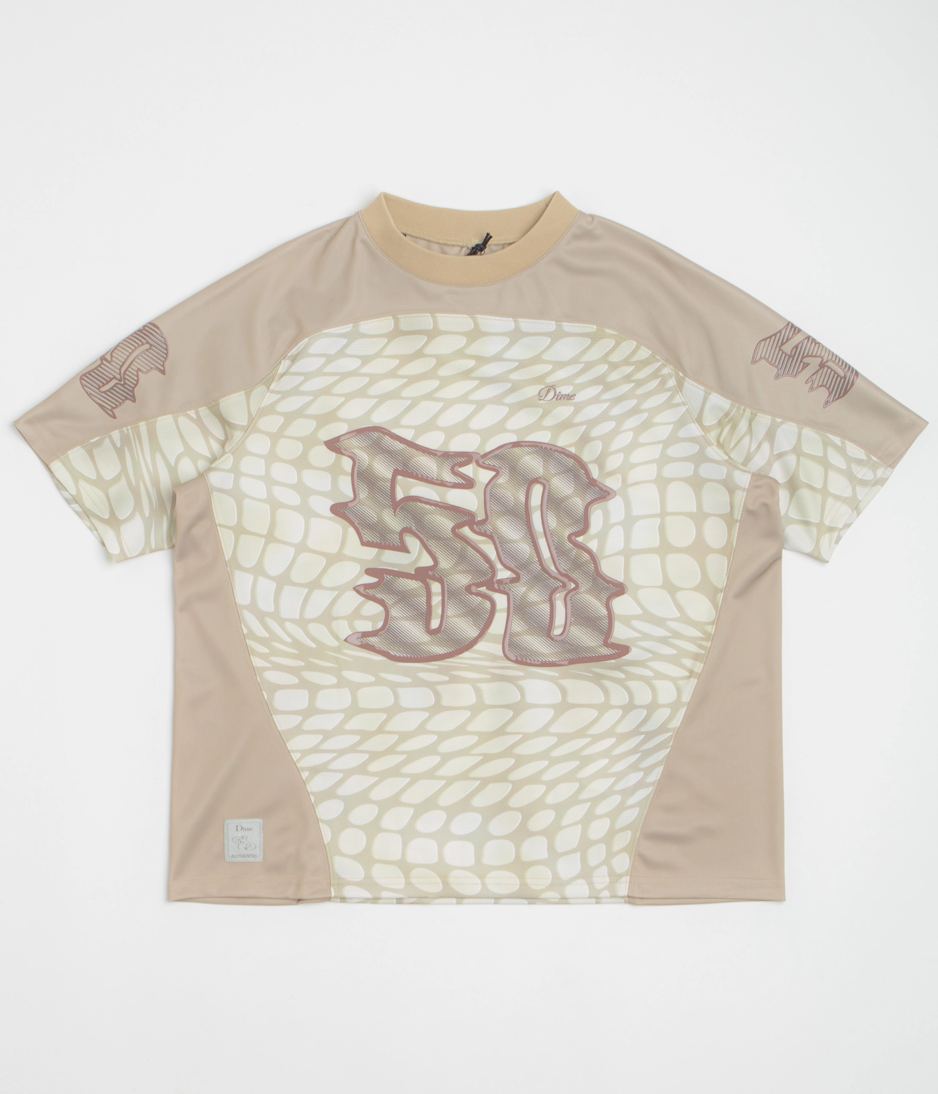 neon hem Dime N50 Jersey - Taupe