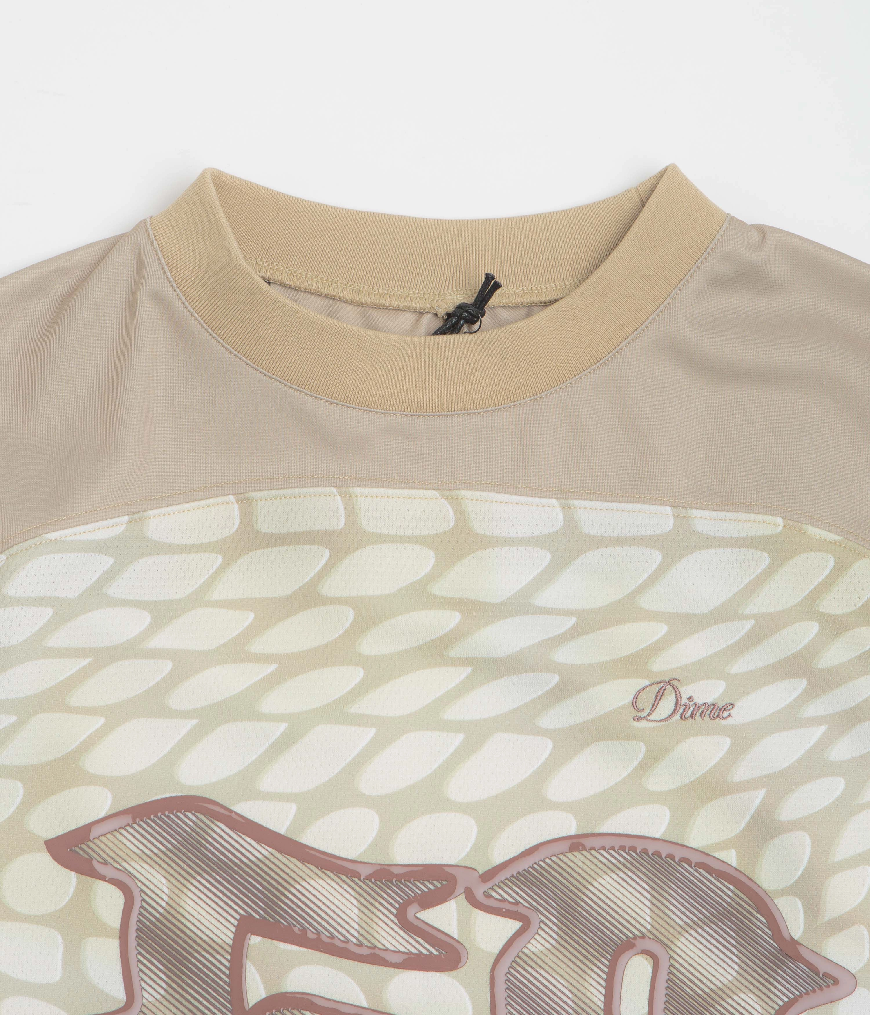 shorts silhouette ethnic hem Dime N50 Jersey - Taupe