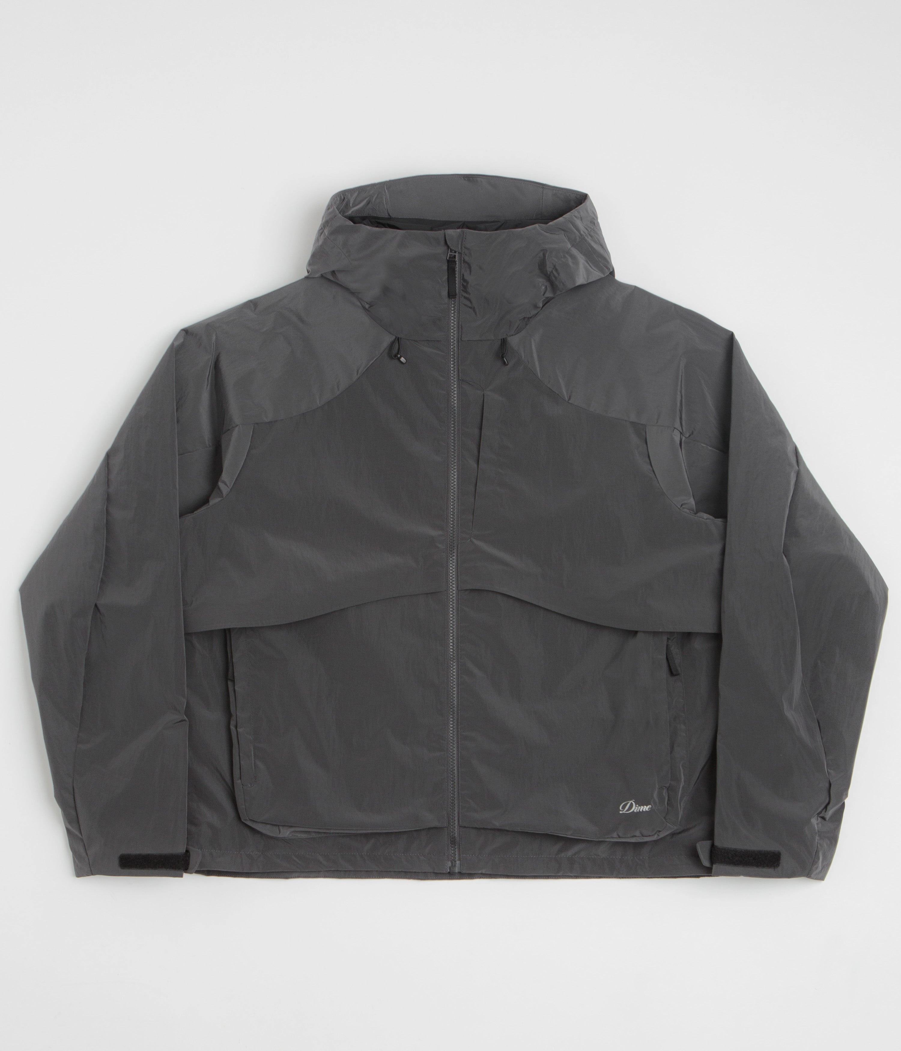 mass - produced Outdoor Essentials Dime Taffeta Windbreaker Full Zip Jacket - Storm