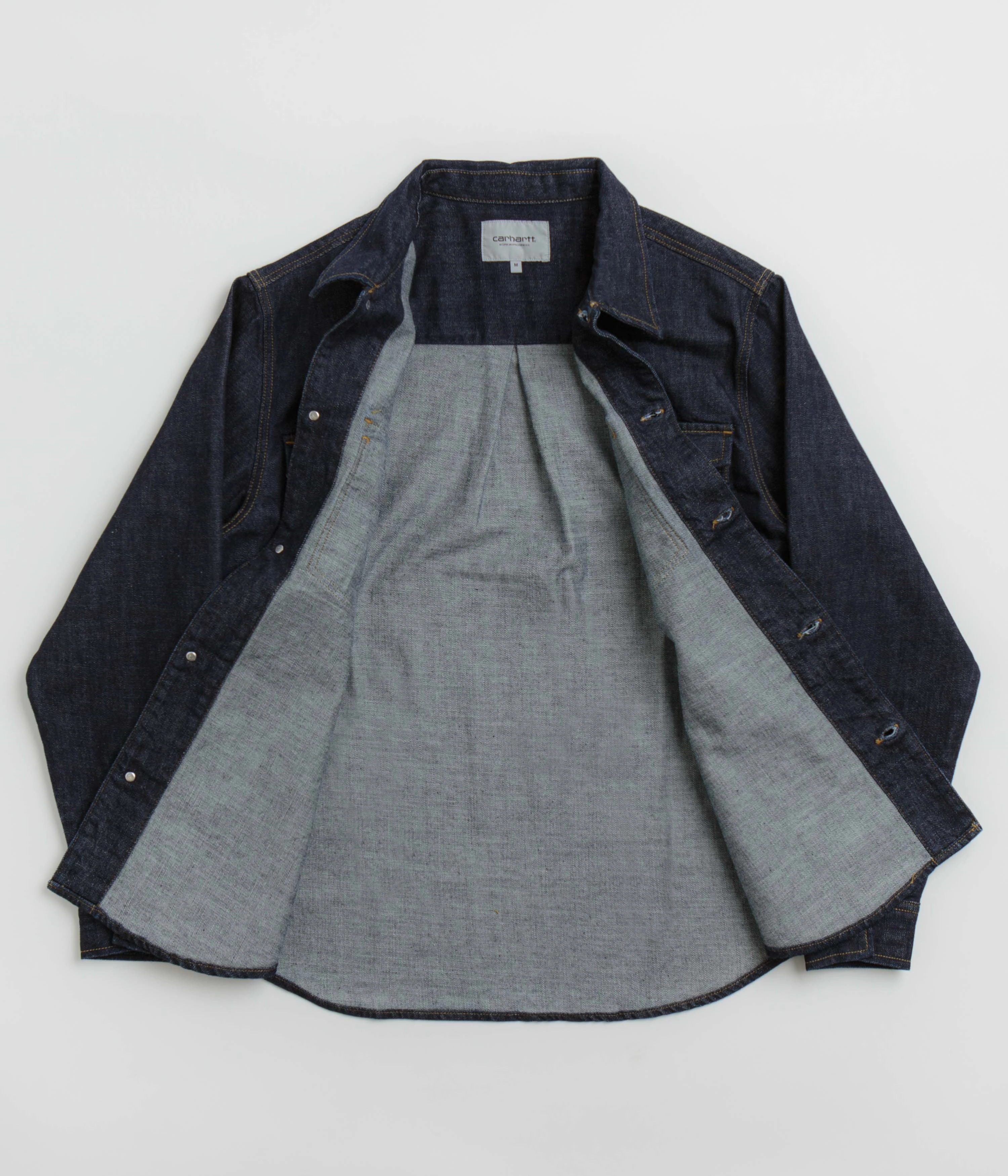 Vintage Style Carhartt Lincoln Shirt Jacket - Blue Rinsed