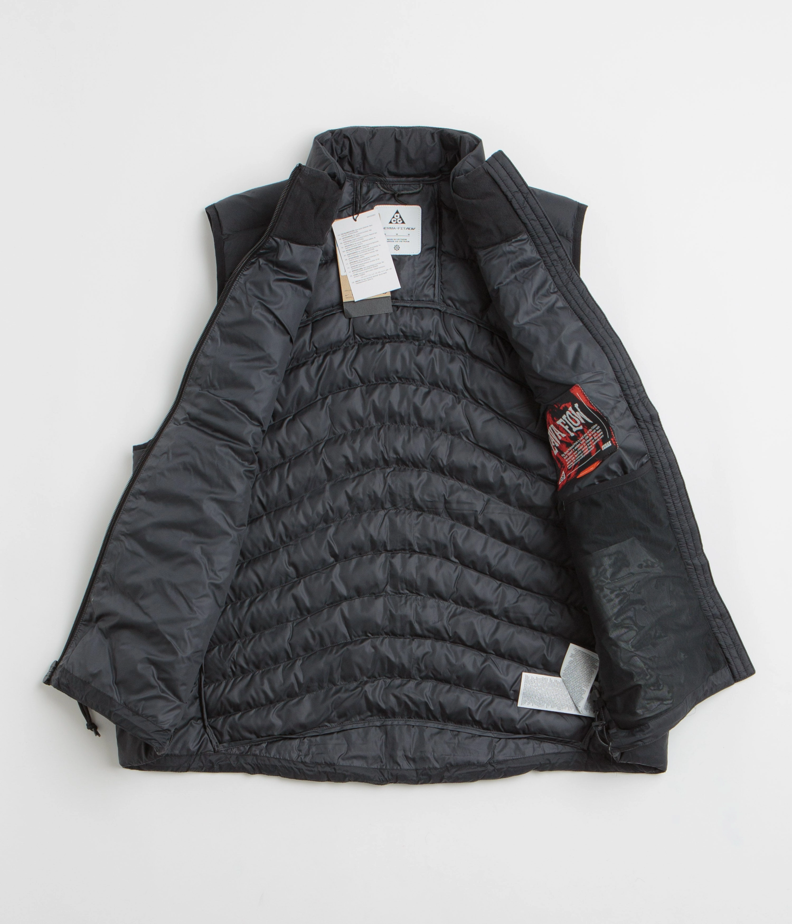 Magnetic Closure Animal Print Nike ACG Lava Flow Vest - Black / Black / Black / Summit White