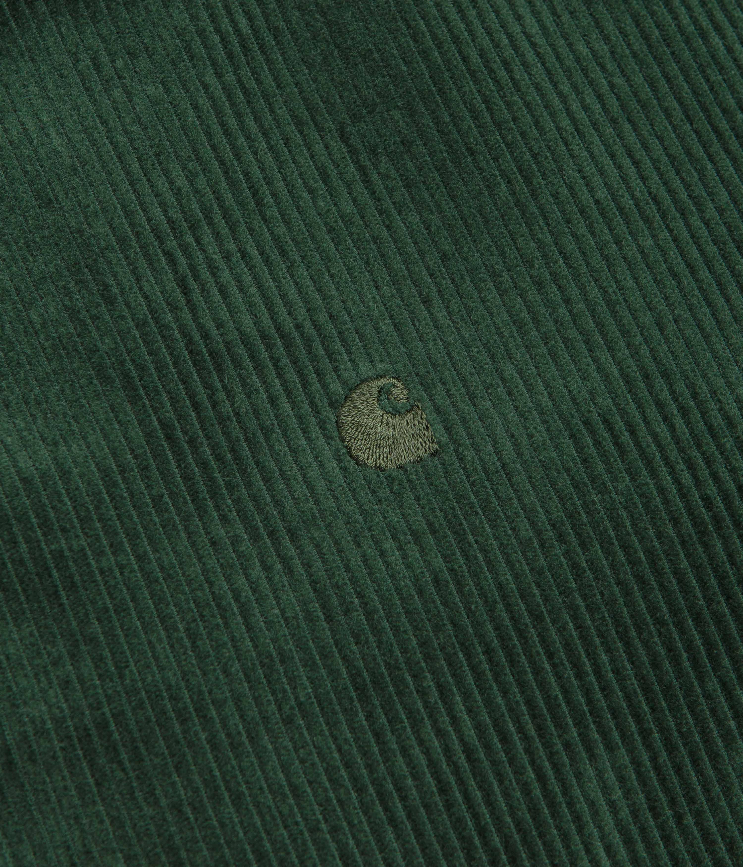 Sporty Appeal Soft Stretch Collar Carhartt Madison Cord Shirt - Sycamore Tree / Sycamore Tree