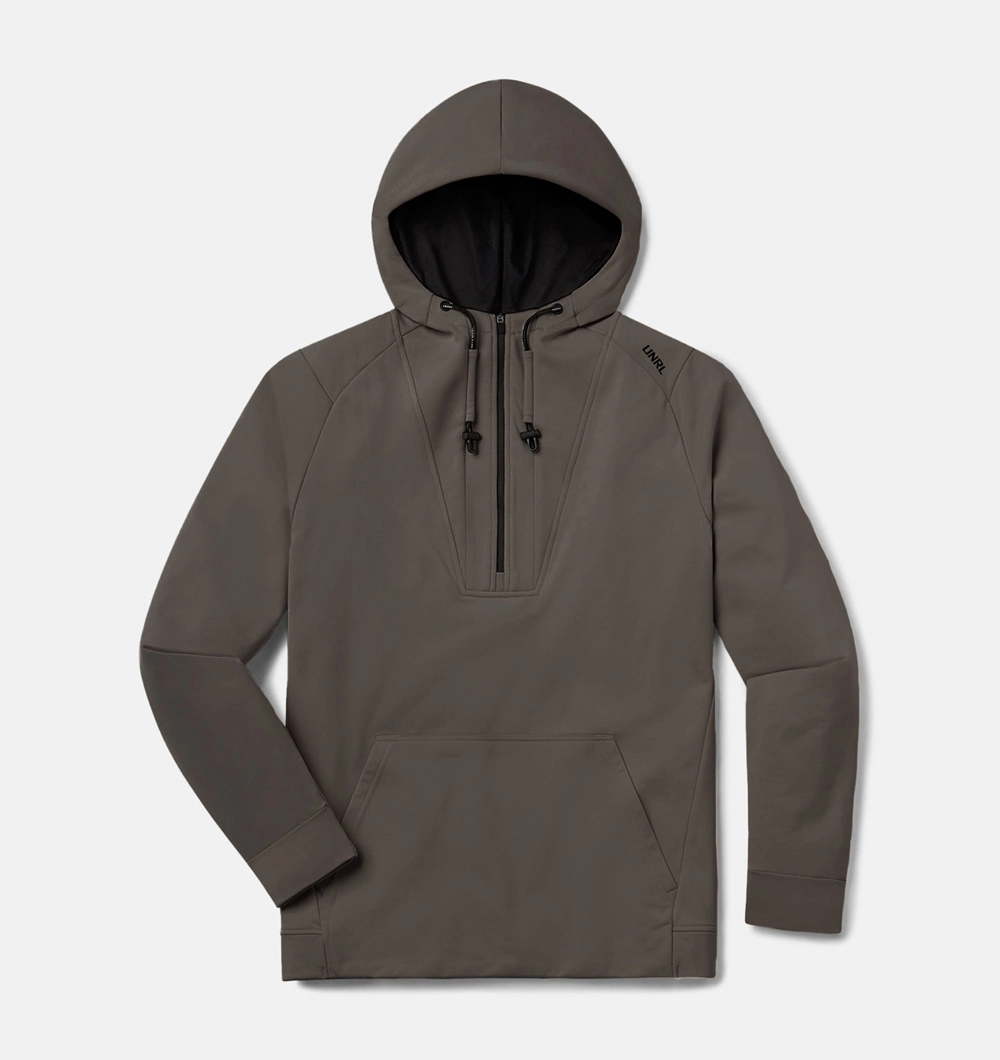 Crossover Half-Zip Hoodie Elegant Look