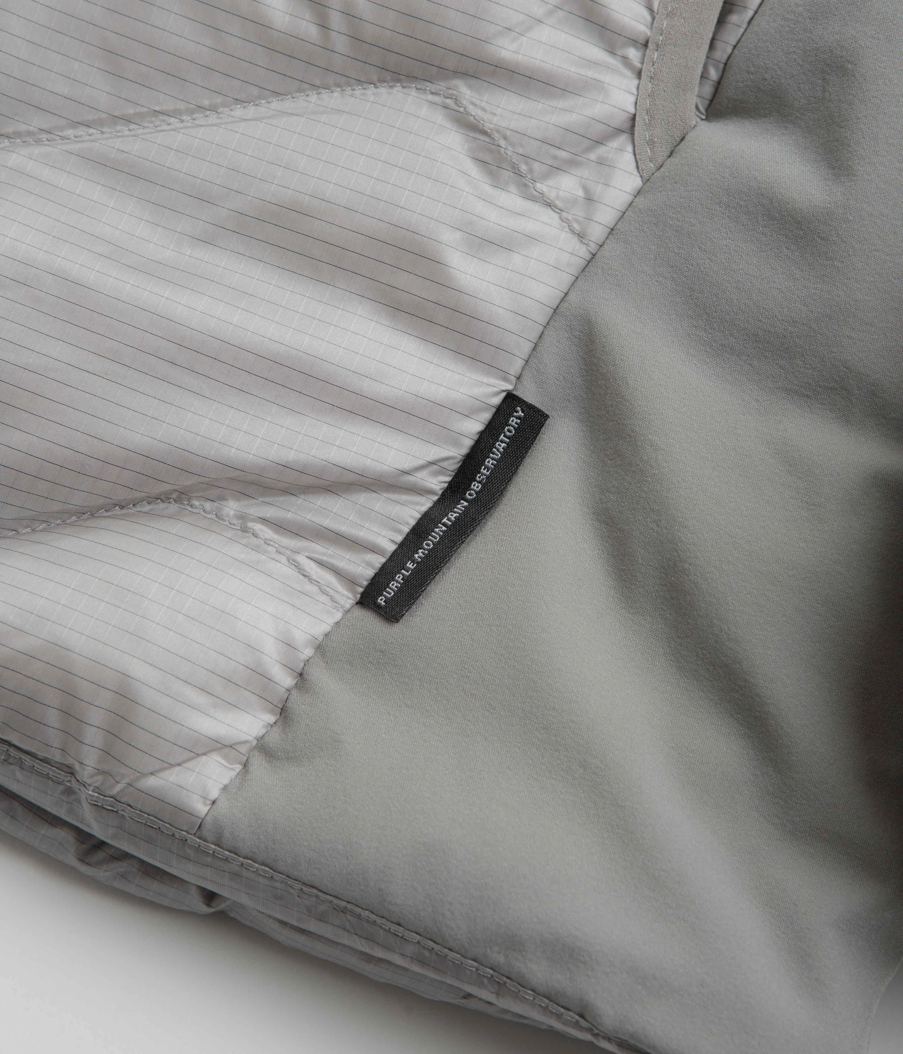 Purple Mountain Observatory Waves Light Puffer Jacket - Grey Layer Comfort Chain