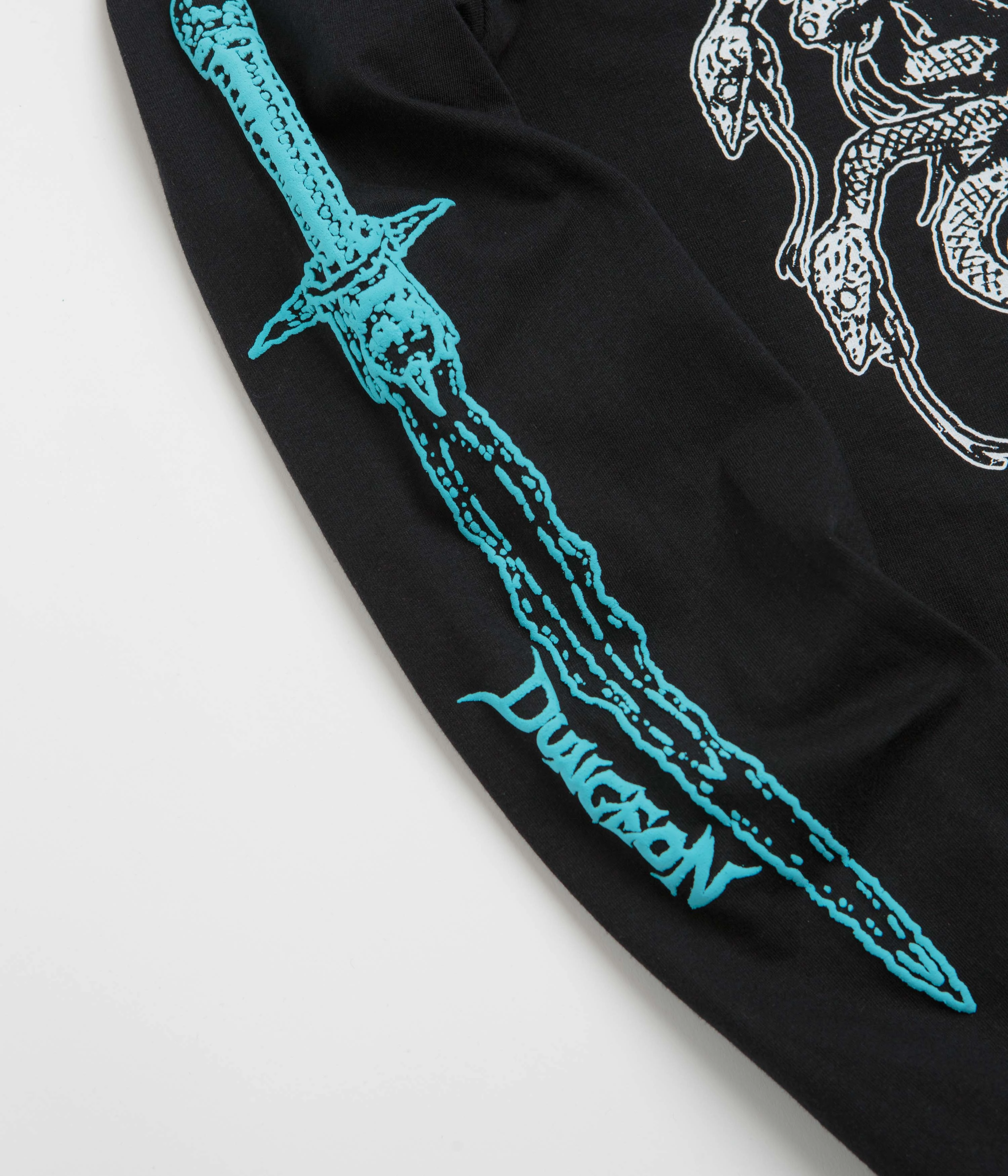 Dungeon Medusa Long Sleeve T-Shirt - Black Customizable Best-selling