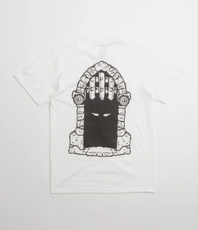 Dungeon Portcullis T-Shirt - White / Black Sustainable