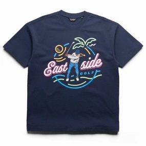 Eastside Golf Limited Edition Paradise Tee - Midnight Navy one of a kind