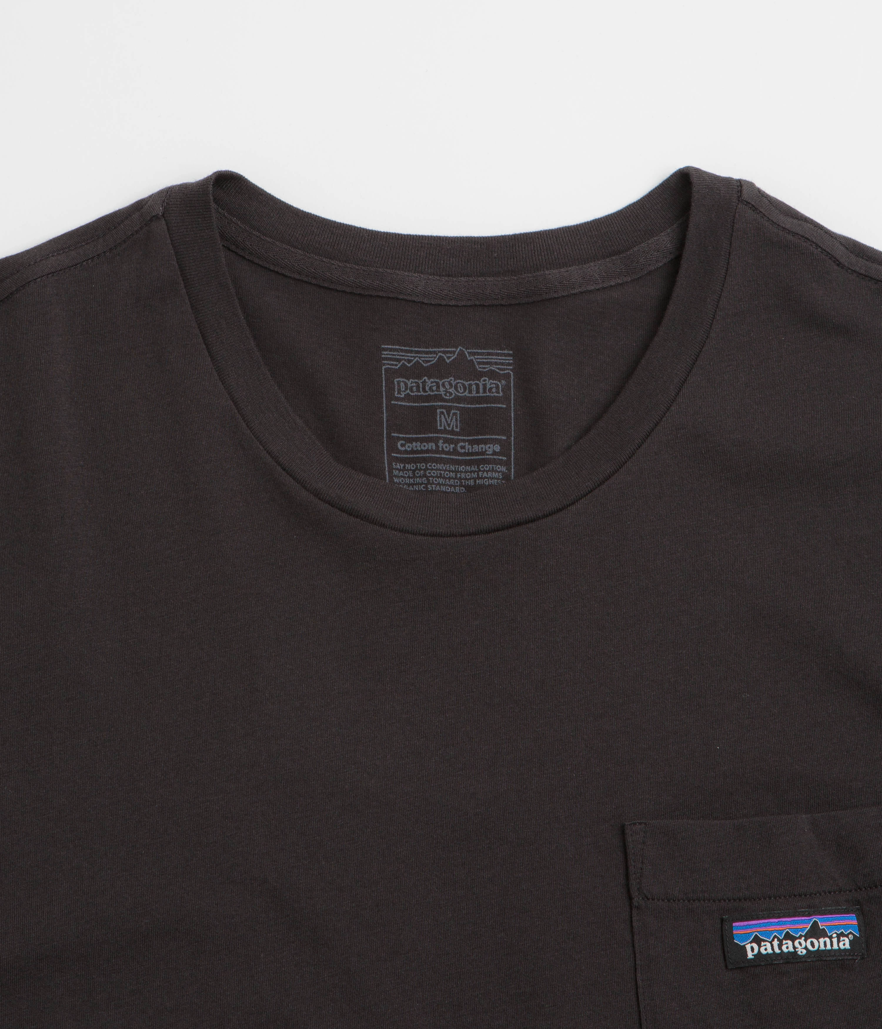 Patagonia Daily Pocket T-Shirt - Black / Black park venue