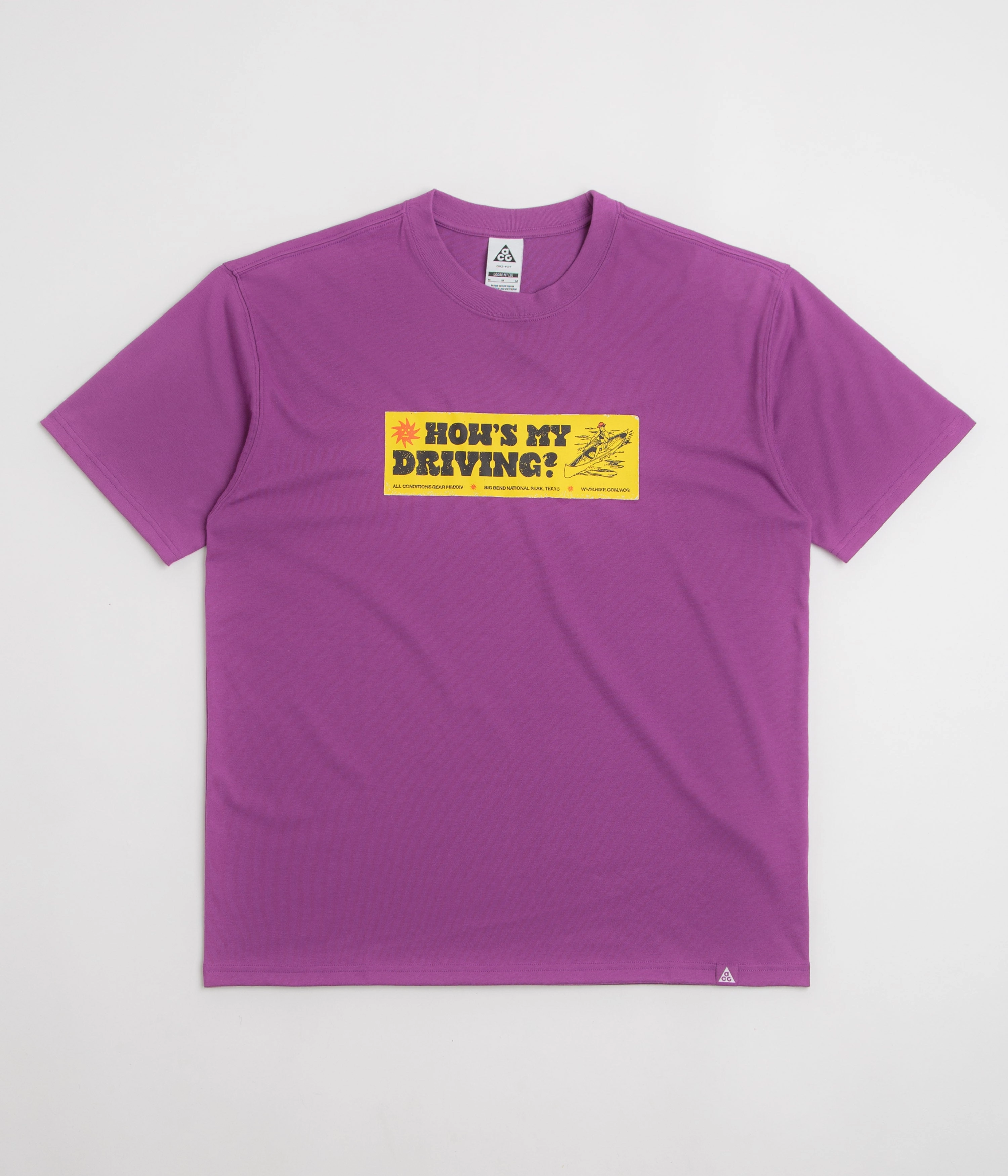 Nike ACG Canoe Sticker T-Shirt - Bold Berry university event