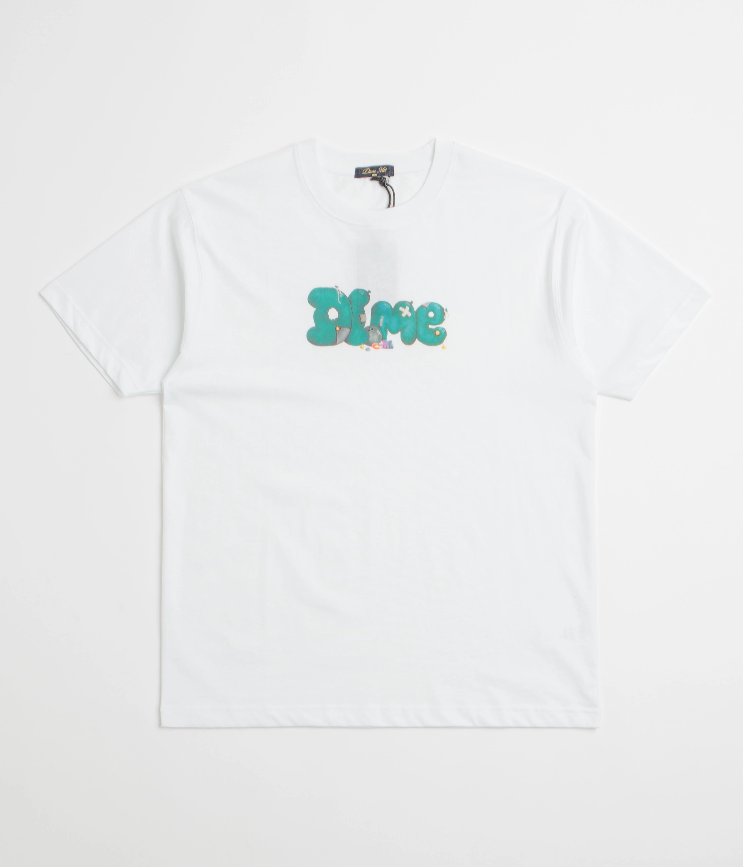 Dime Soft Rock T-Shirt - White cigarette pants silhouette