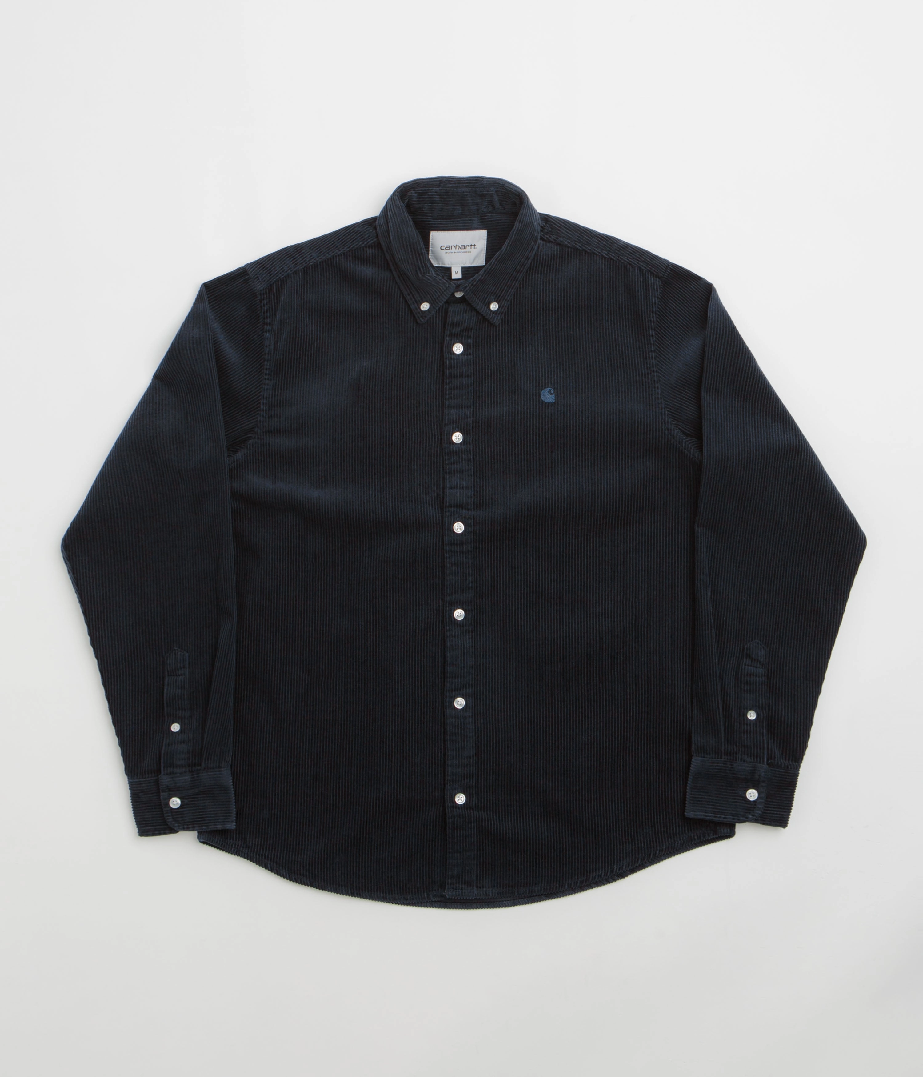 Chic Option Fashionable Layer Carhartt Madison Cord Shirt - Dark Navy / Dark Navy