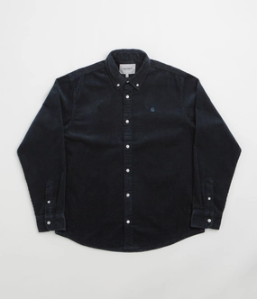 Chic Option Fashionable Layer Carhartt Madison Cord Shirt - Dark Navy / Dark Navy
