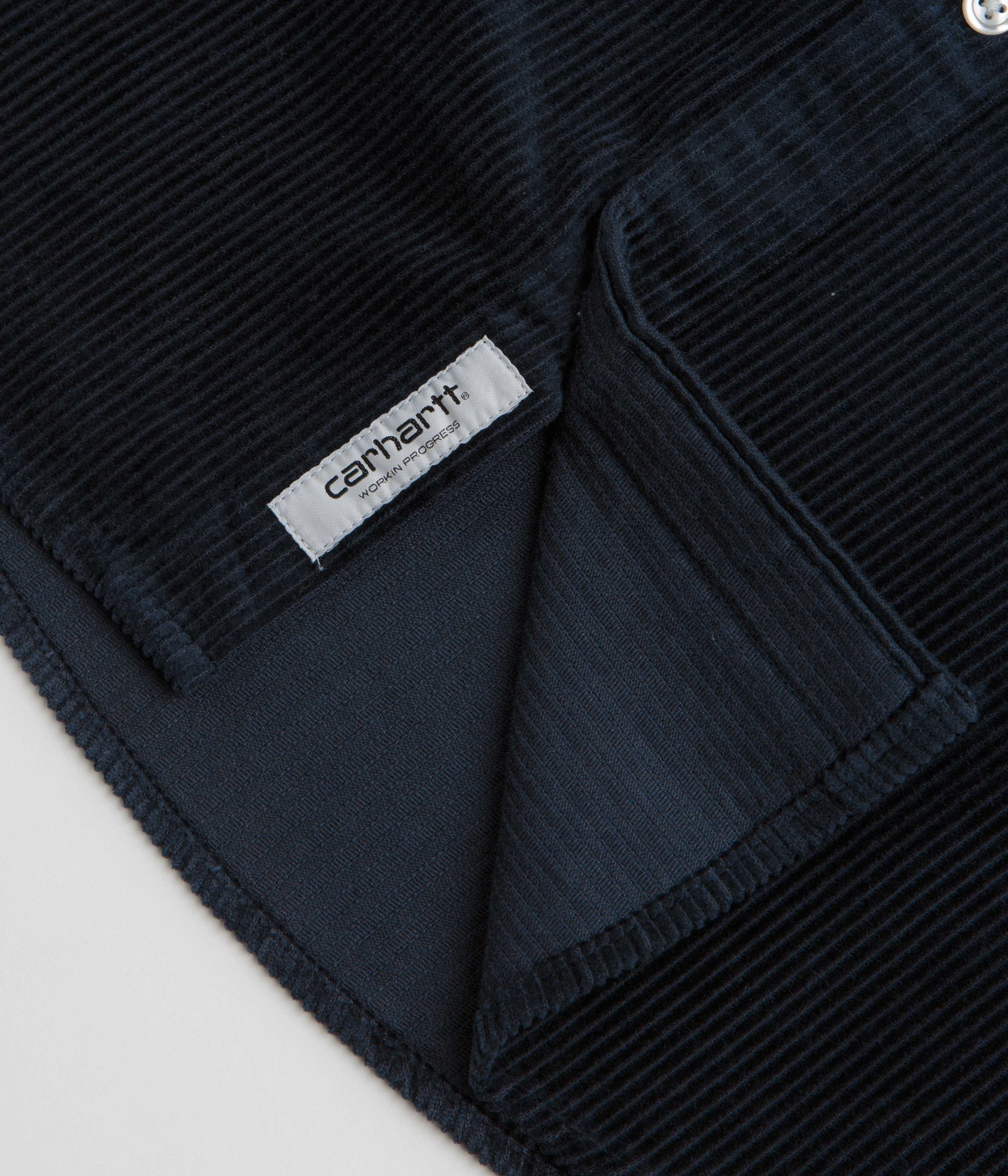 Performance Fabric Soft Feel Carhartt Madison Cord Shirt - Dark Navy / Dark Navy