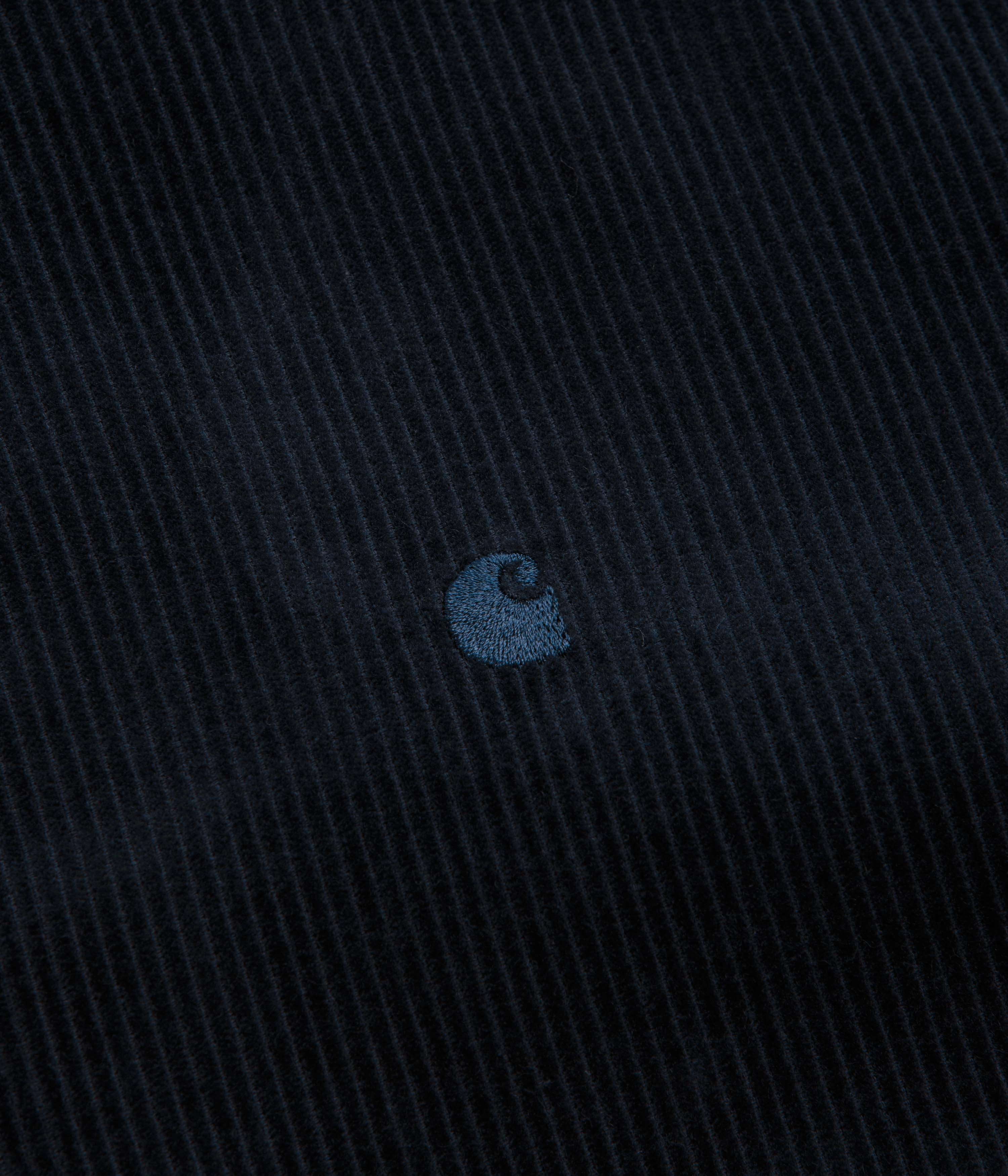 Carhartt Madison Cord Shirt - Dark Navy / Dark Navy fade resistant color Sleek Style