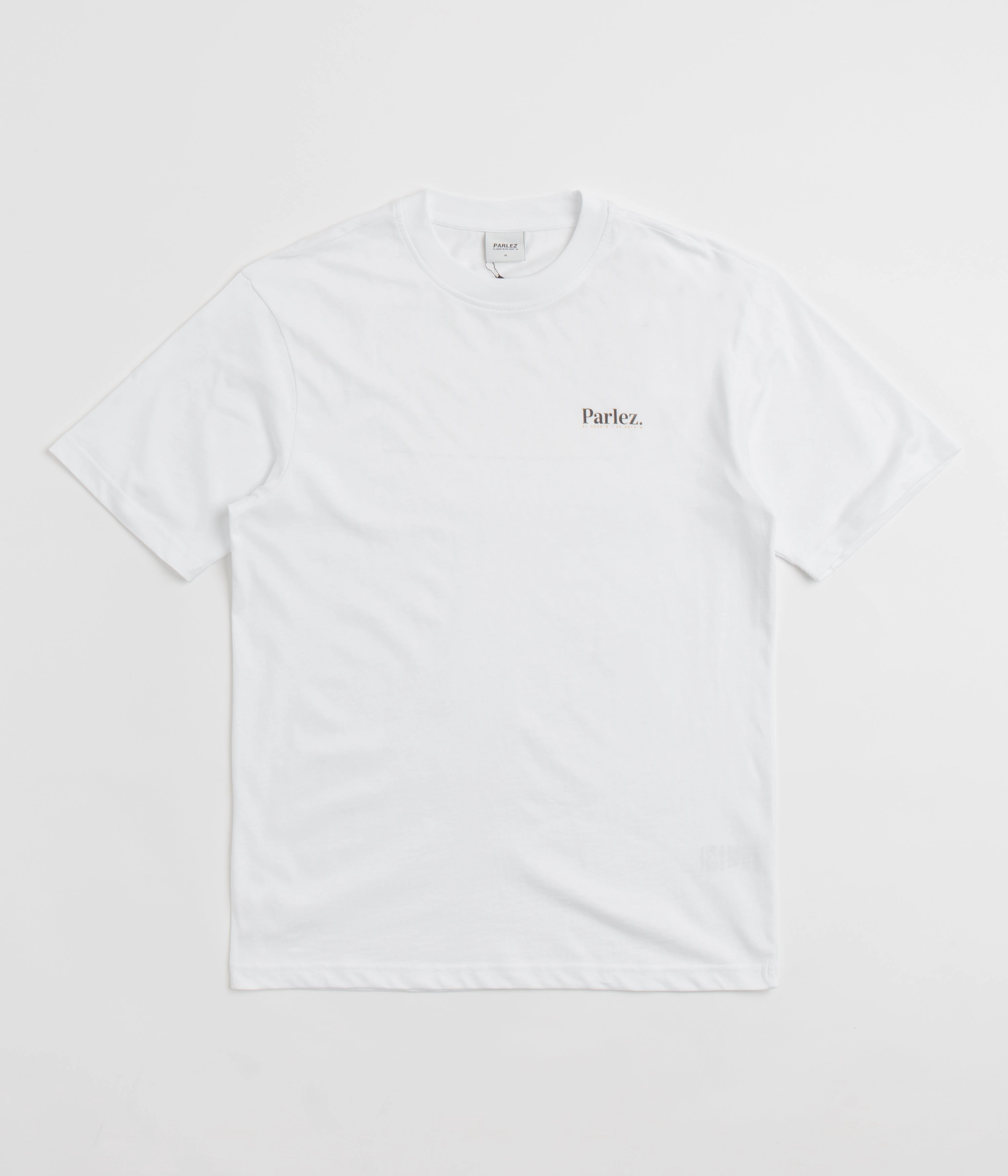 Parlez Banos T-Shirt - White Retro Style Striped style