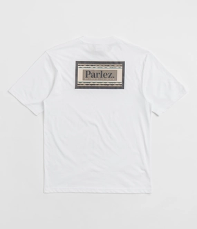 Parlez Banos T-Shirt - White Customizable snowboarding venue