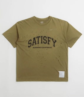 piping Satisfy MothTech T-Shirt - Sun Bleached Military Olive
