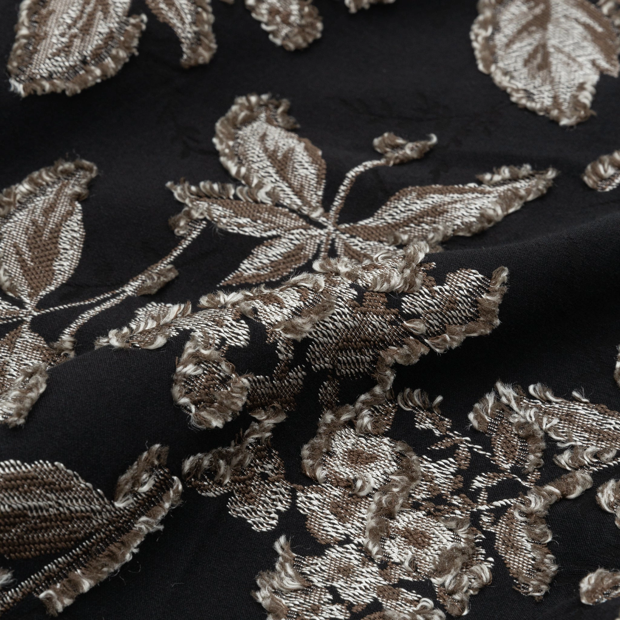 FLOWER CUT JACQUARD CABANA SHIRT Social Meetup Earthy Palette