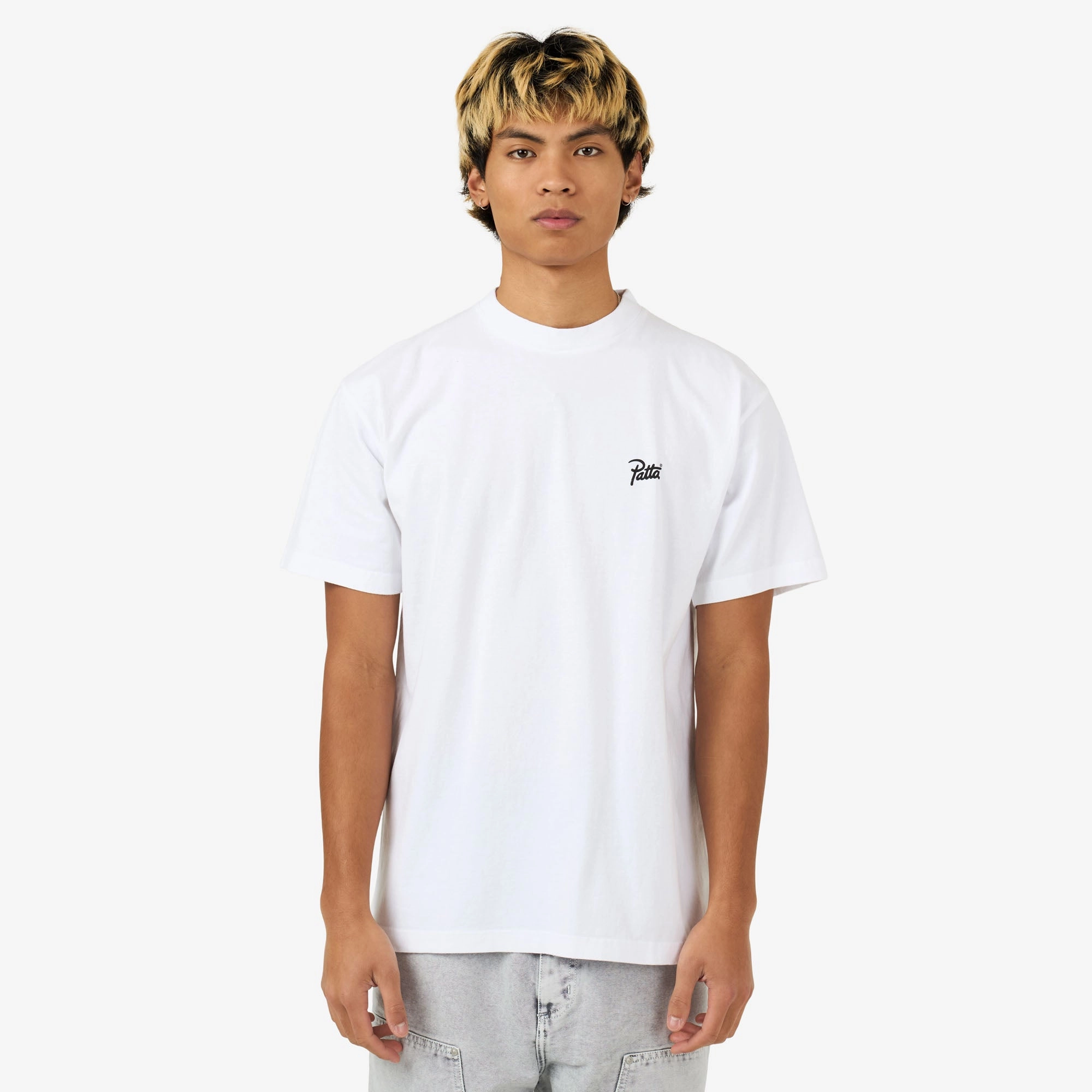 Patta Tough Love T-Shirt White Beach house topstitching