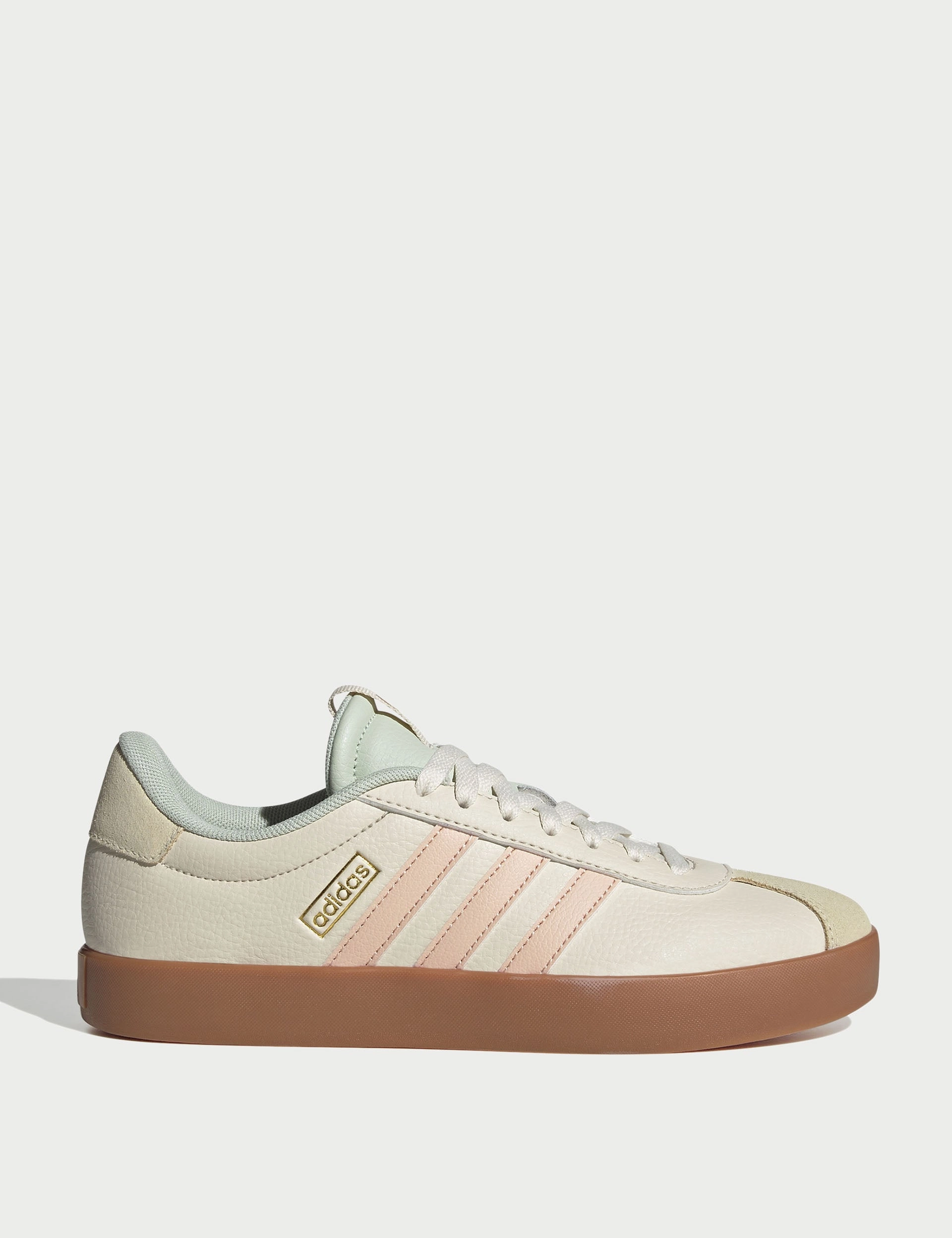 Dynamic Fit System VL Court 3.0 Shoes - Wonder White/Powder Coral/Linen Green