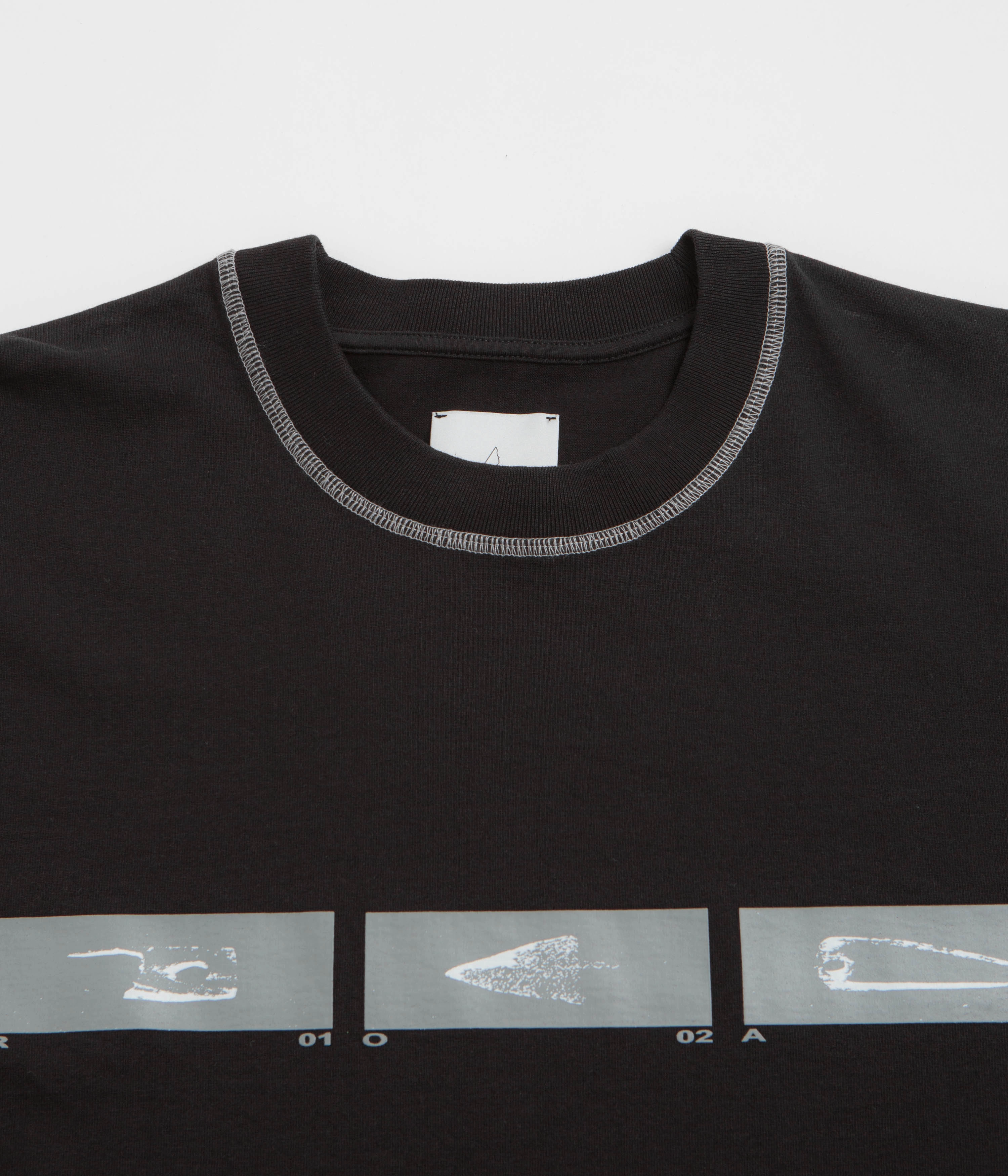 ROA Sticks Stitch Long Sleeve T-Shirt - Black Theatre